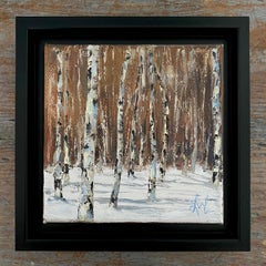 "Time Standing Still" by Leigh Ann Van Fossan, Oil Painting, Colorado Aspen