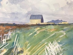 Hut on South West Coastal Path, Leigh Glover, Original watercolour painting