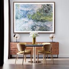 Sunday on the Wye, Acquerello tradizionale, Arte extra large