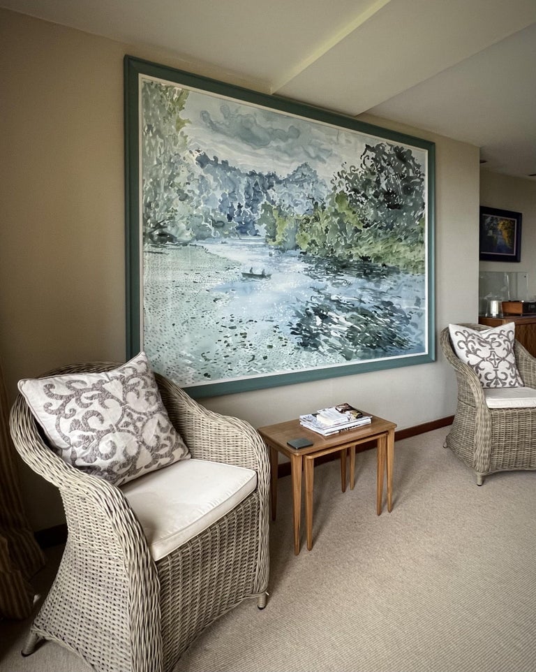 Leigh Glover Sunday on the Wye, Traditional Statement Watercolour