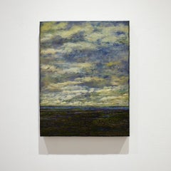 Untitled VIII (Encaustic Hudson River School Style Encaustic Landscape Painting)
