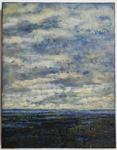 Untitled VIII (Encaustic Hudson River School Style Encaustic Landscape Painting)