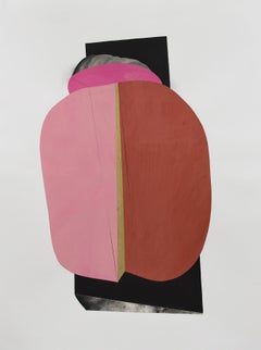 Leigh Wells "Mind Reader 190301" Abstract Mixed Media Collage on Paper