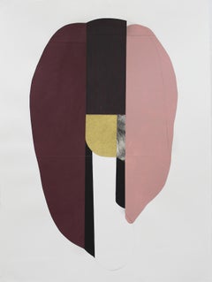 Erin O'Brien "Mind Reader 190305" - Abstract Mixed Media Collage on Paper