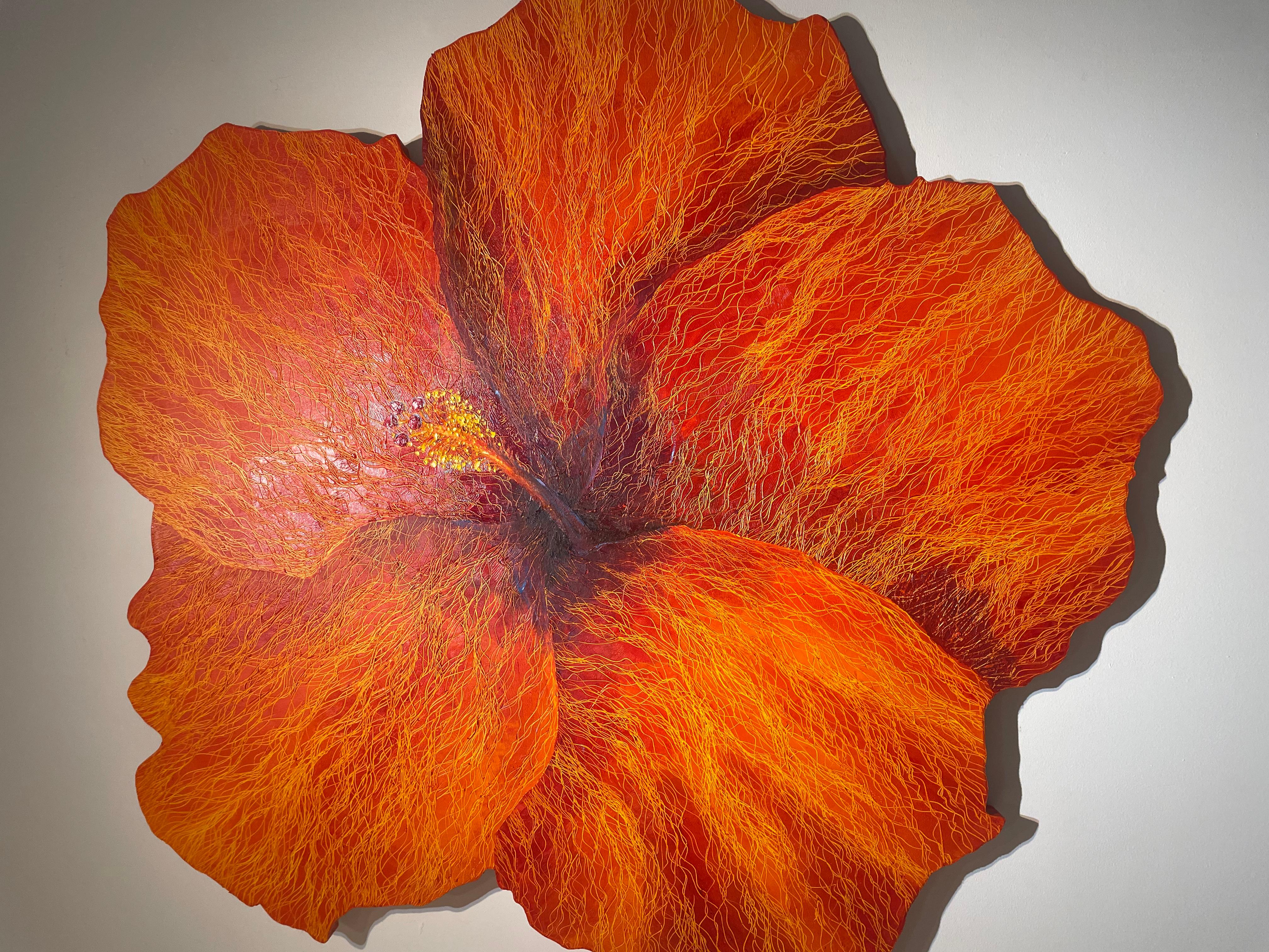 Hibiscus - Painting by Leigh Wen