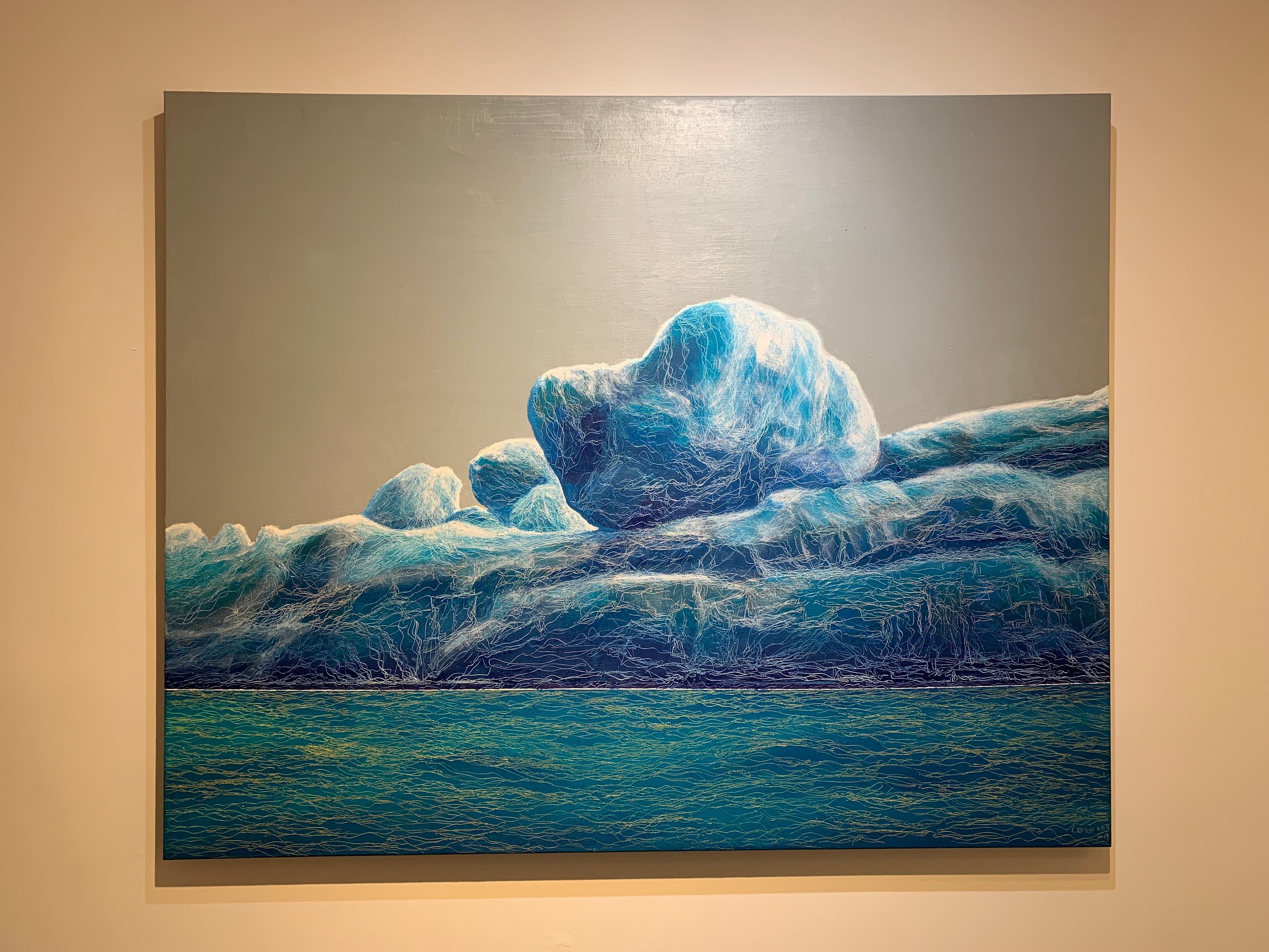 Iceberg V - Painting by Leigh Wen