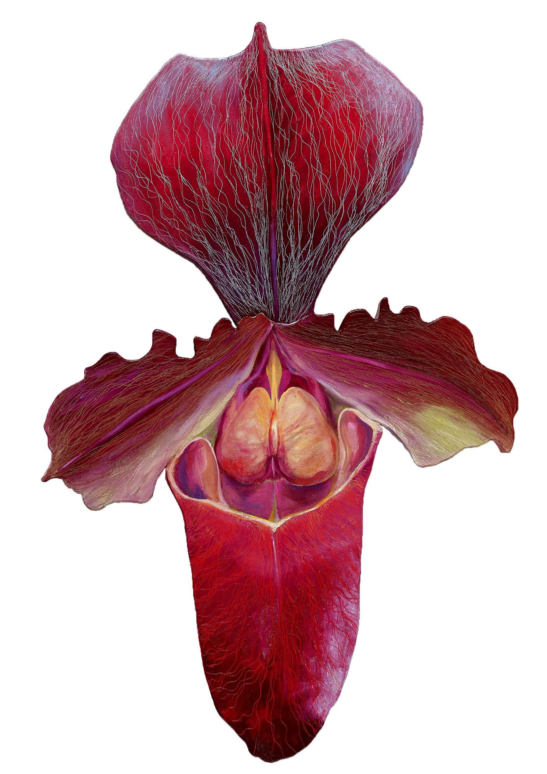 Figurative Painting di Leigh Wen - Lady Slipper 4
