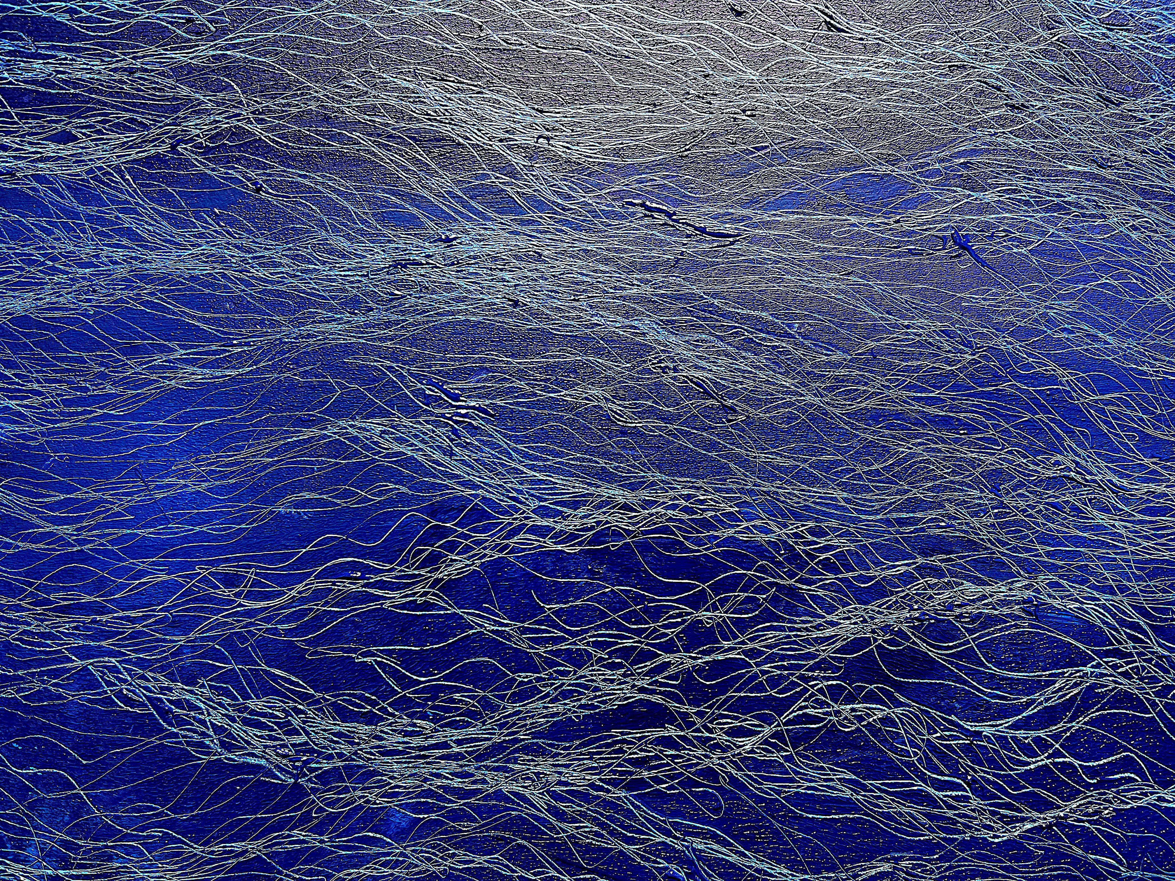 Nacht Wasser 21 (Blau), Landscape Painting, von Leigh Wen