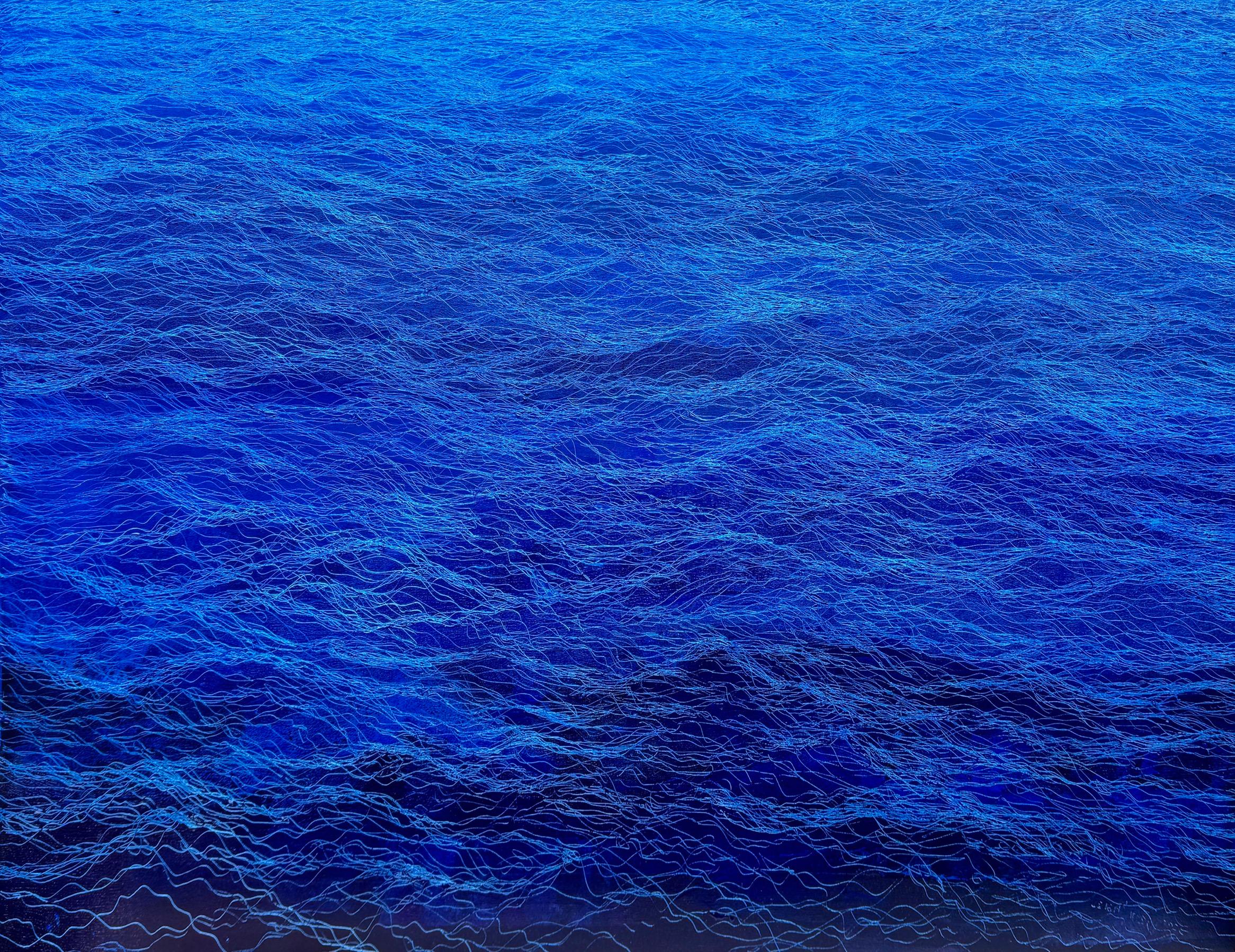 Leigh Wen Landscape Painting – Nacht Wasser 21