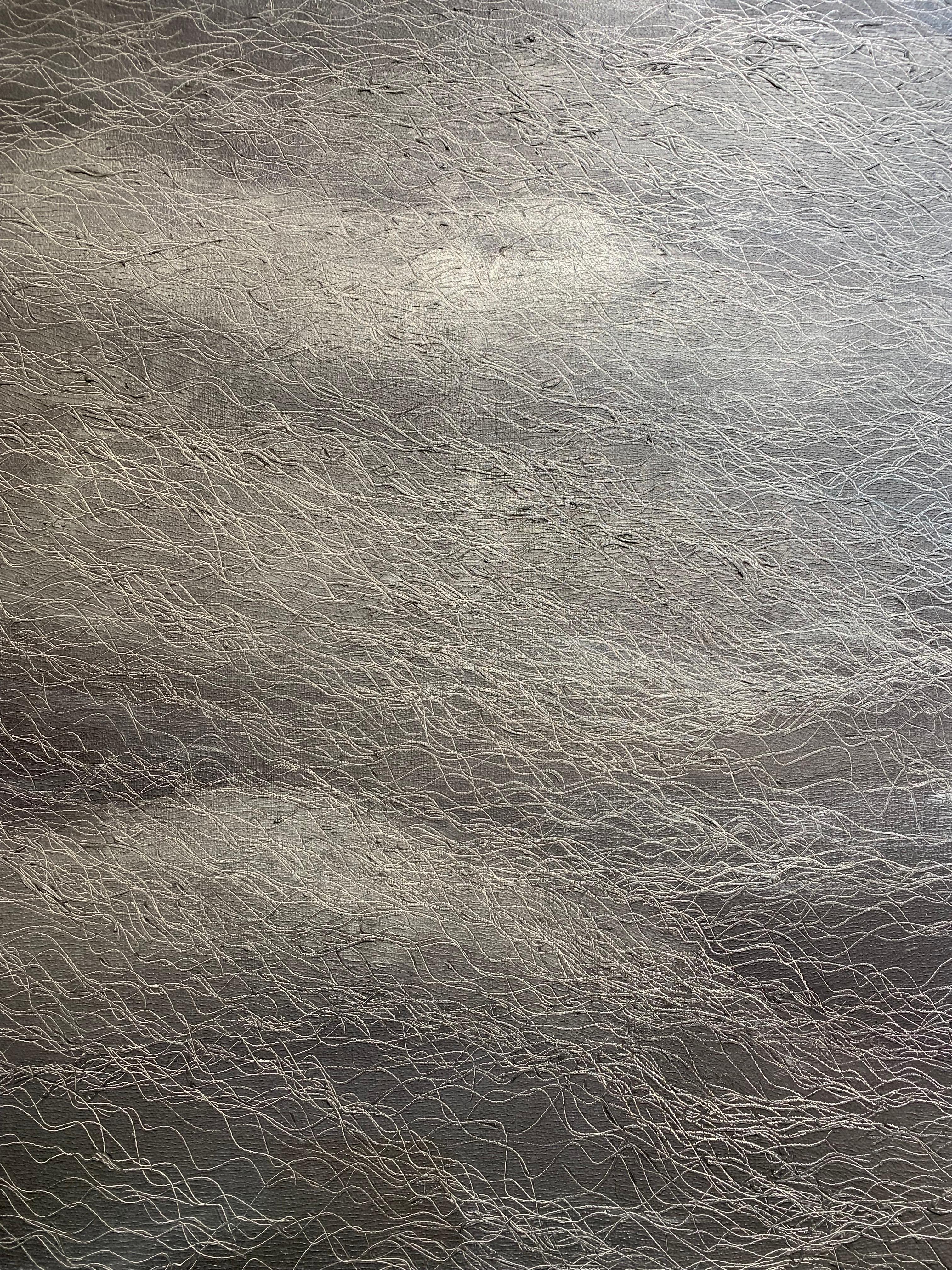 Senza titolo XIV - Abstract Painting Grigio di Leigh Wen