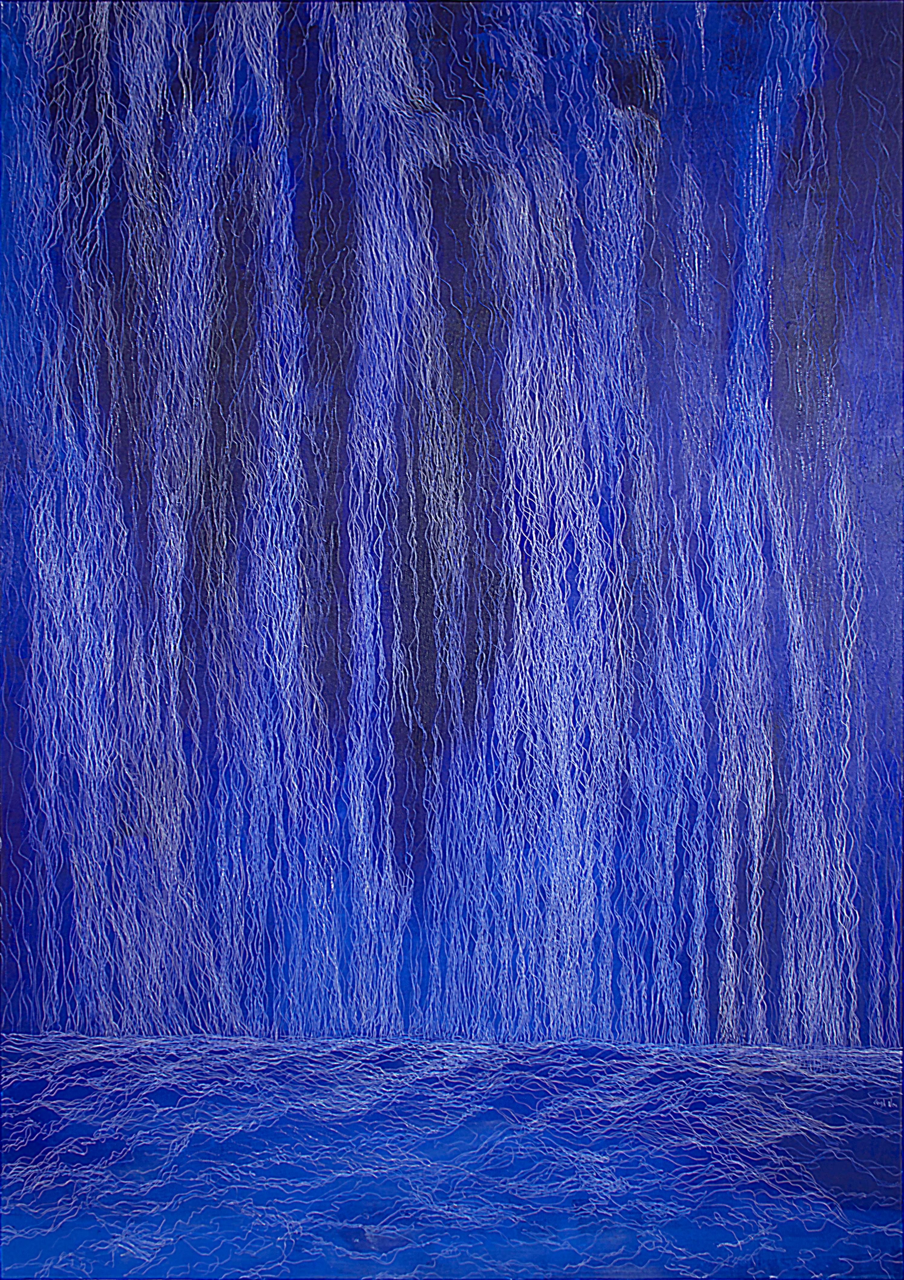 Leigh Wen Abstract Painting - Waterfall II