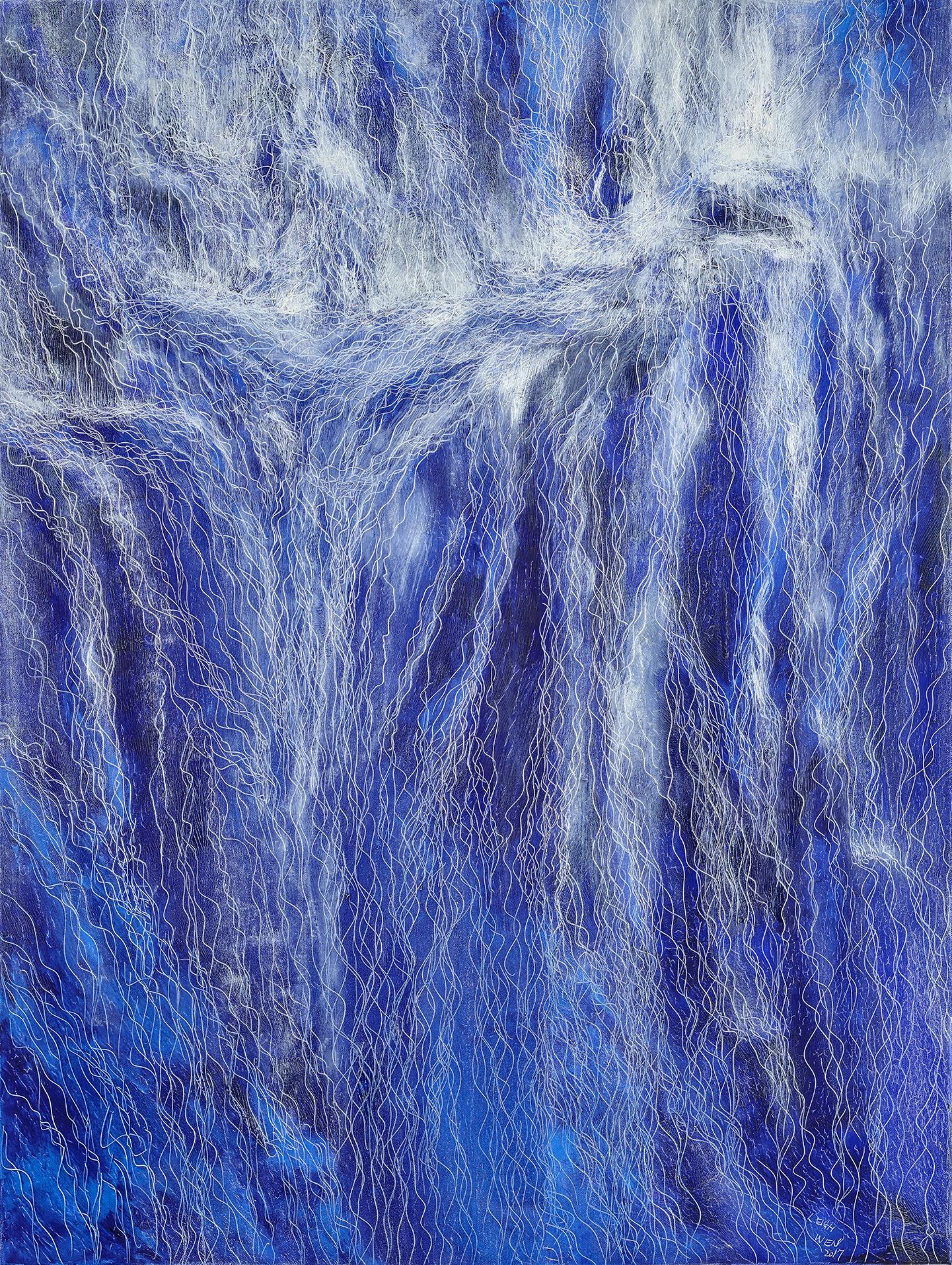 Leigh Wen Landscape Painting - Waterfall VIII