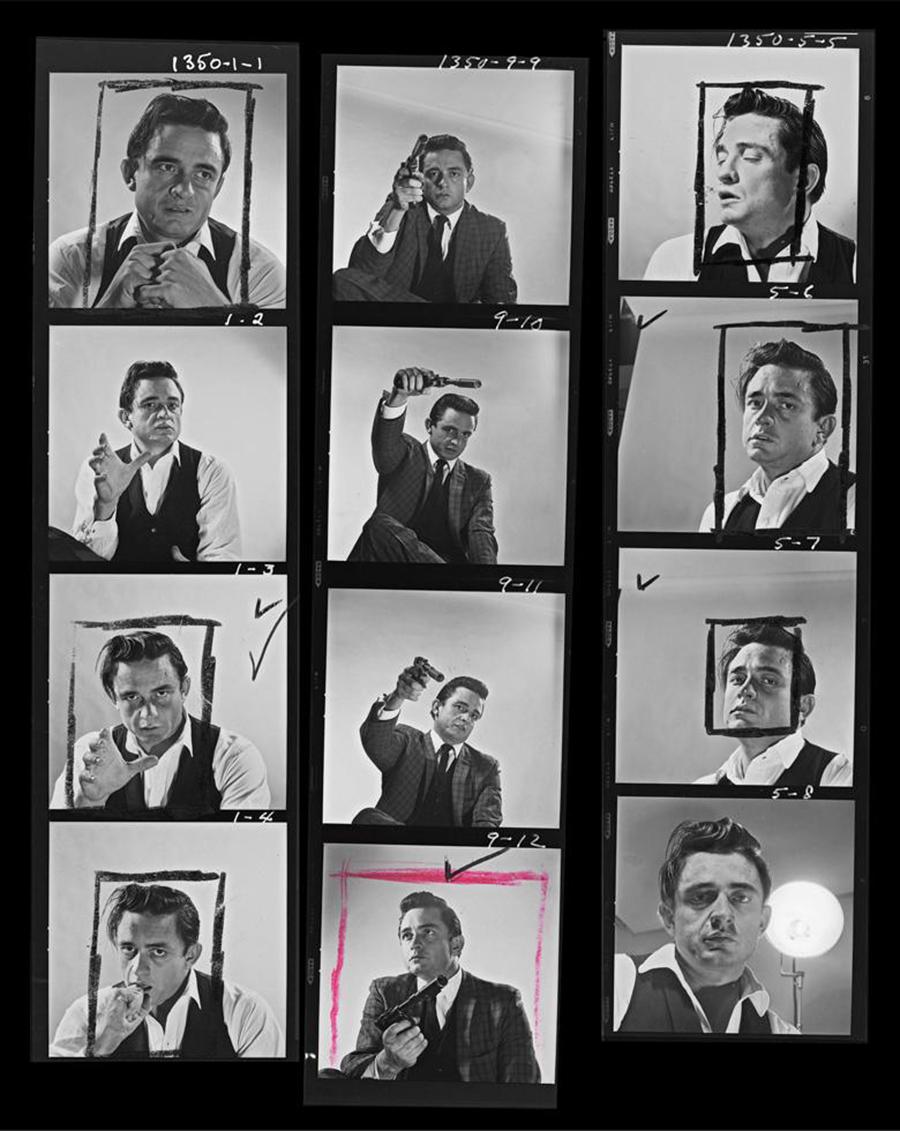 Leigh Wiener Black and White Photograph - Johnny Cash, Los Angeles, CA, August 1960