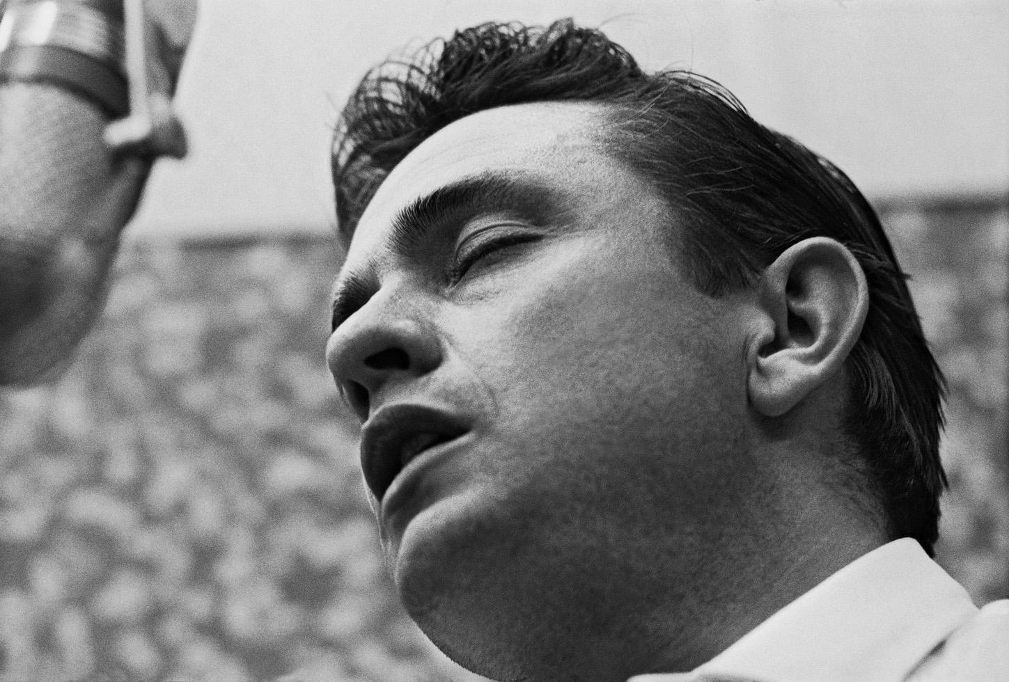 Leigh Wiener Black and White Photograph - Johnny Cash, Los Angeles, CA, June 1961