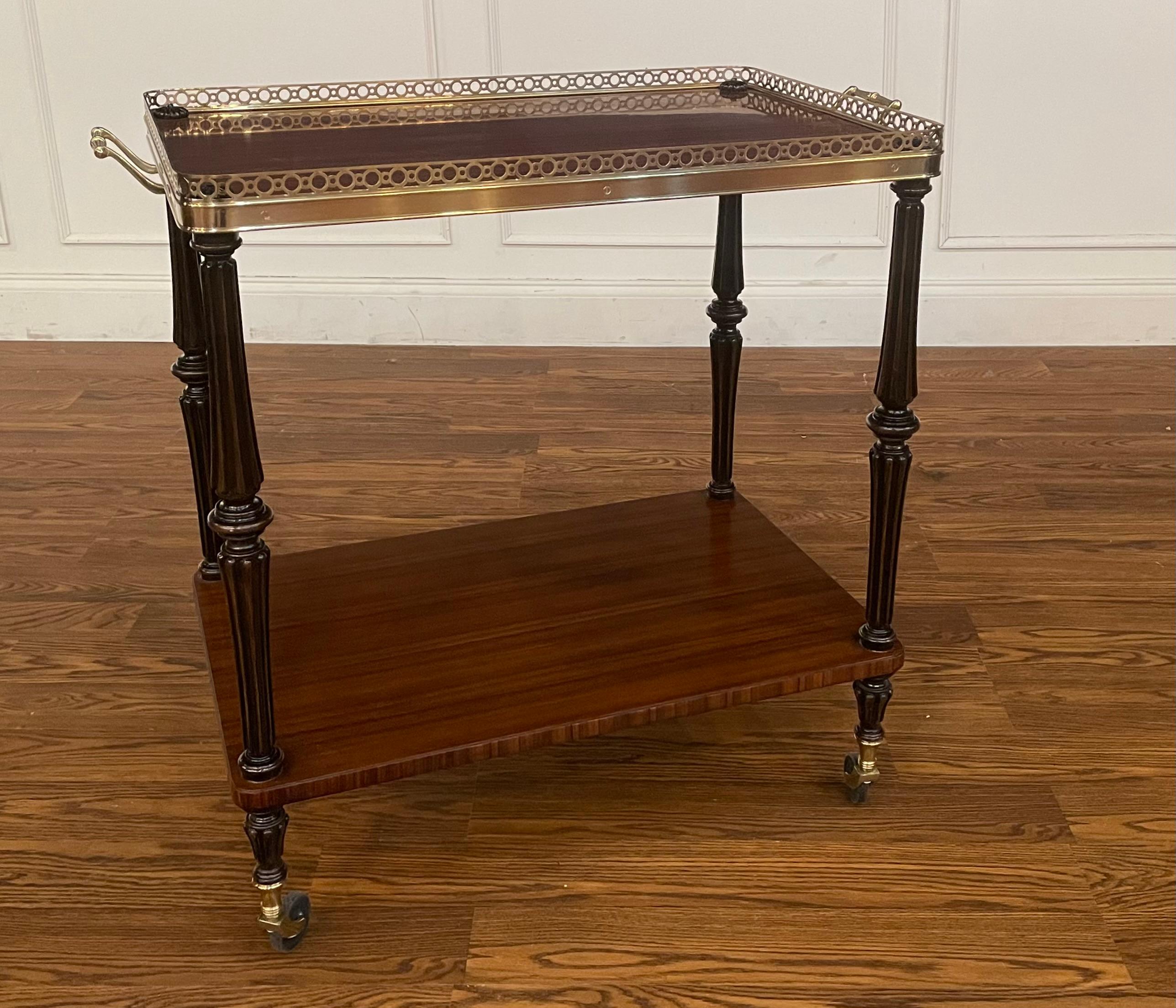 Leighton Hall Serving Cart/Trolley - Showroom Sample  For Sale 1