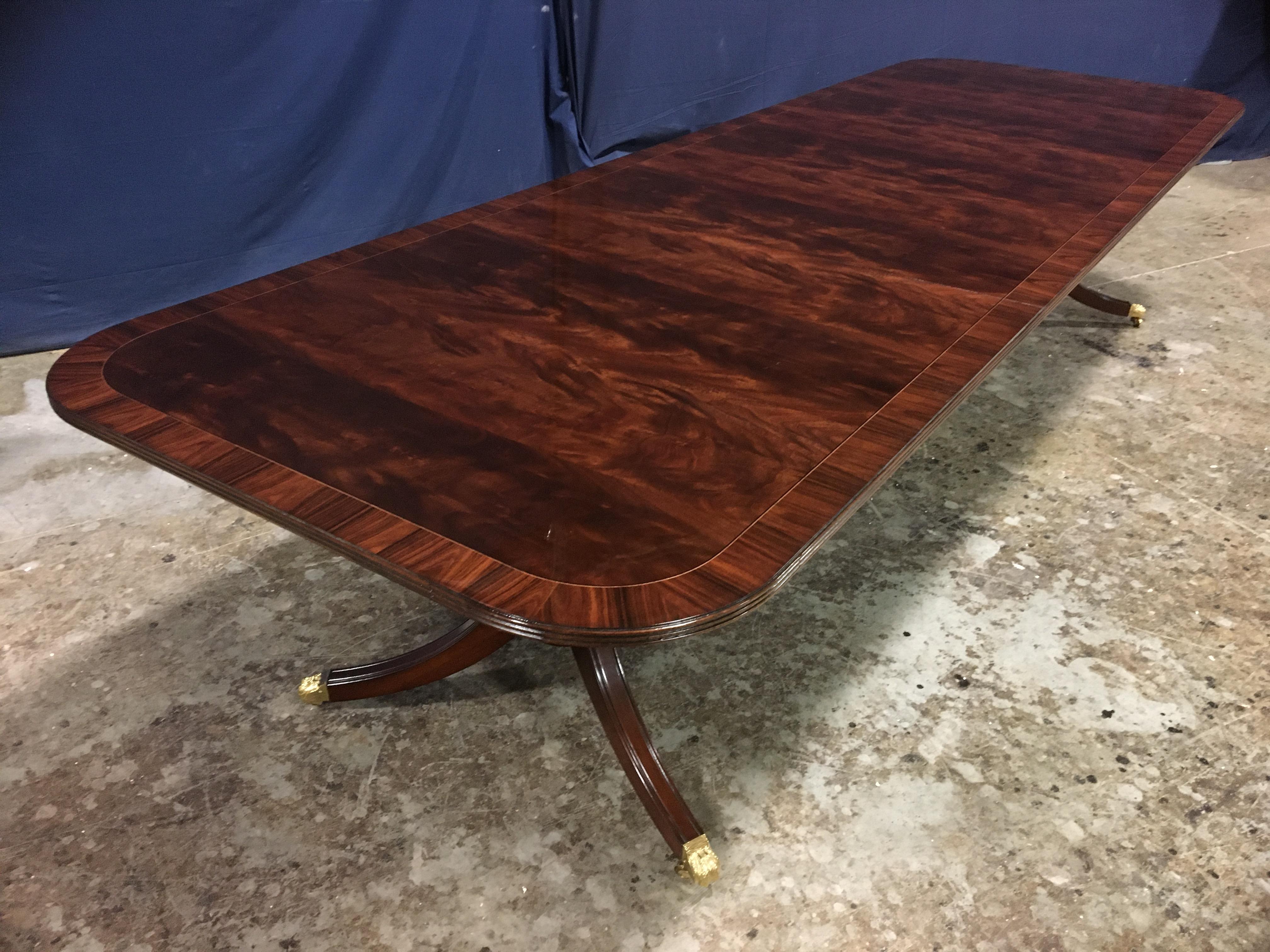 American Leighton Hall Traditional Mahogany Dining Table