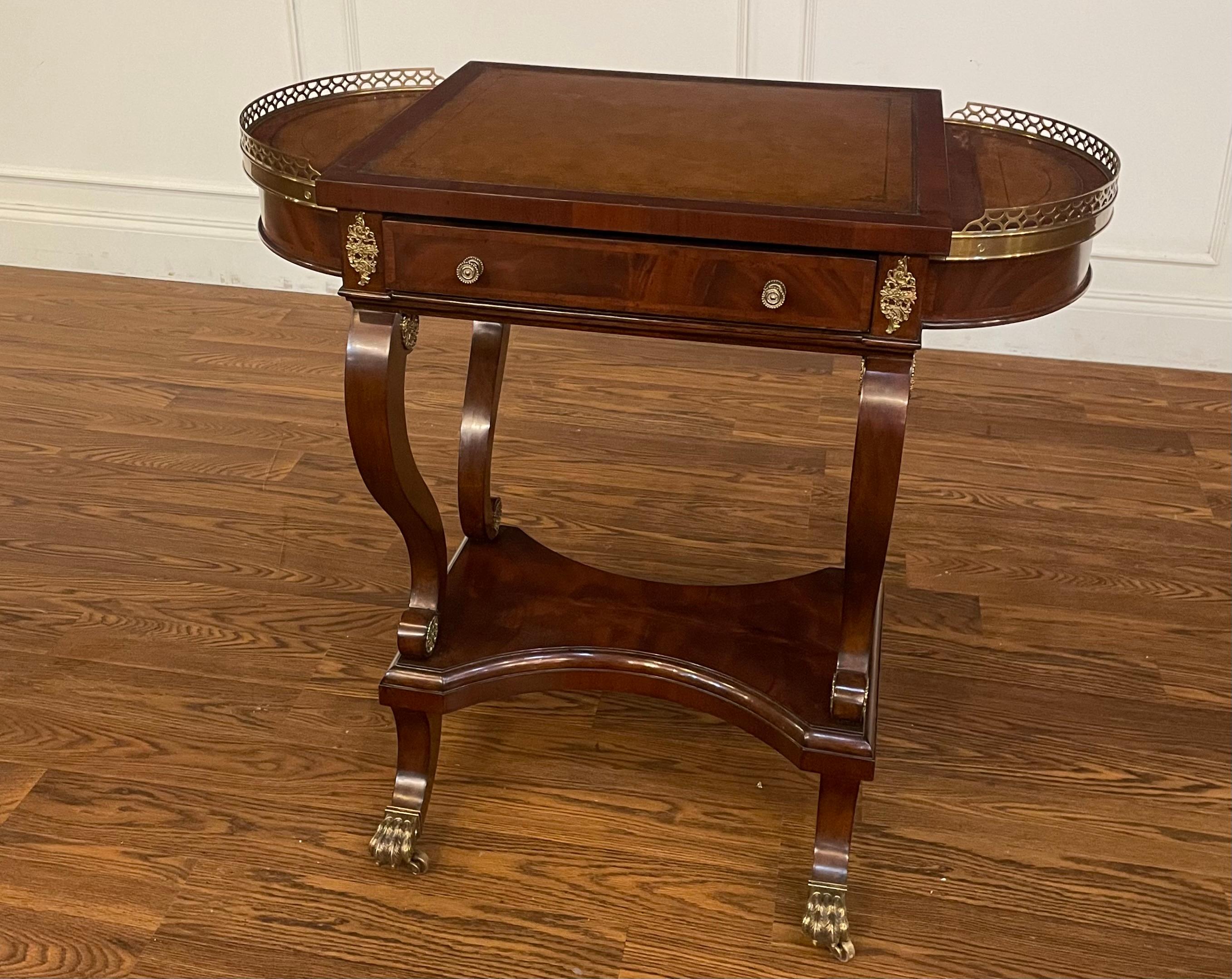 Regency Leighton Hall Traditional Mahogany Game Table - Showroom Sample  For Sale