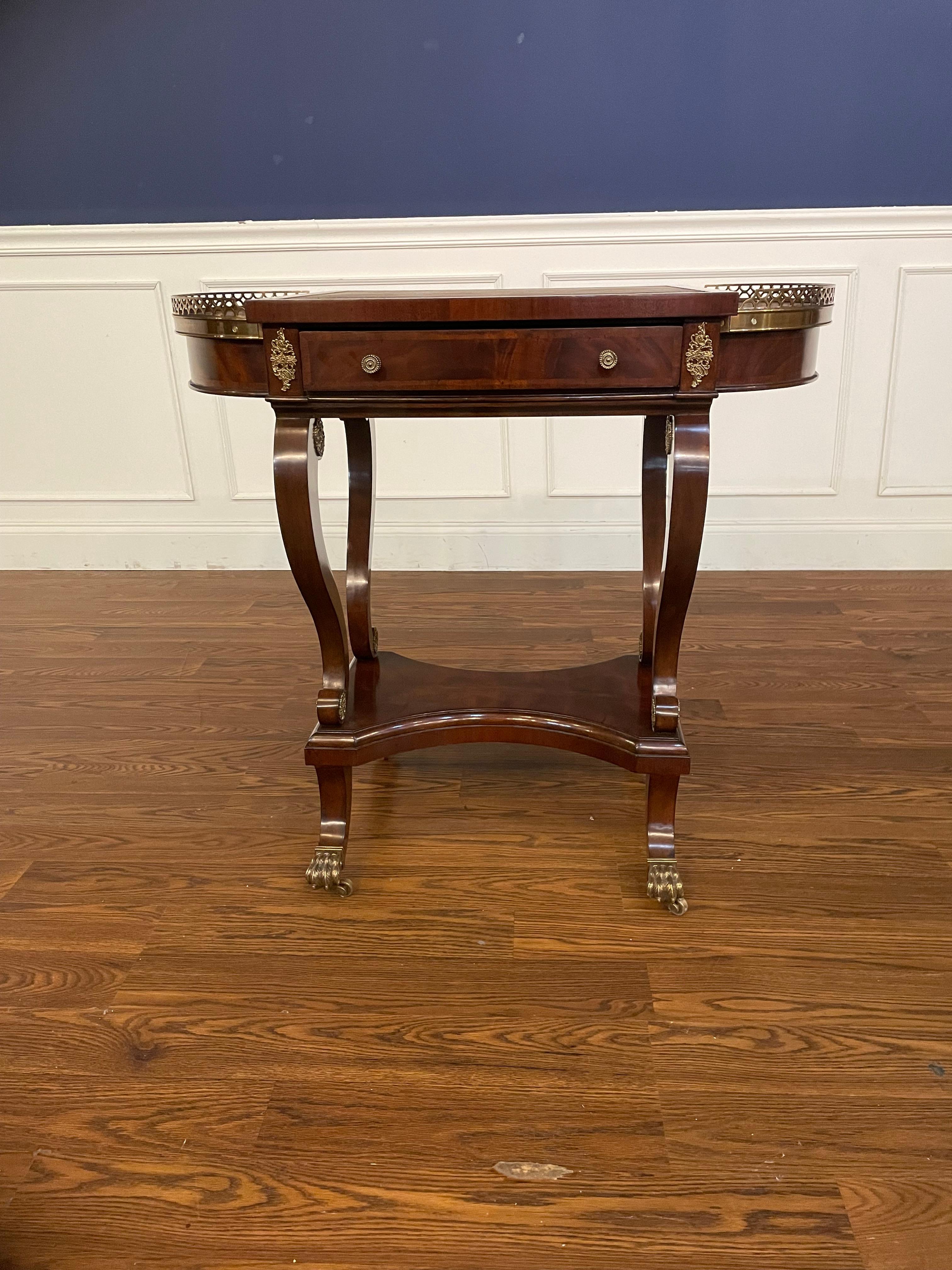 Leighton Hall Traditional Mahogany Game Table - Showroom Sample  In Good Condition For Sale In Suwanee, GA
