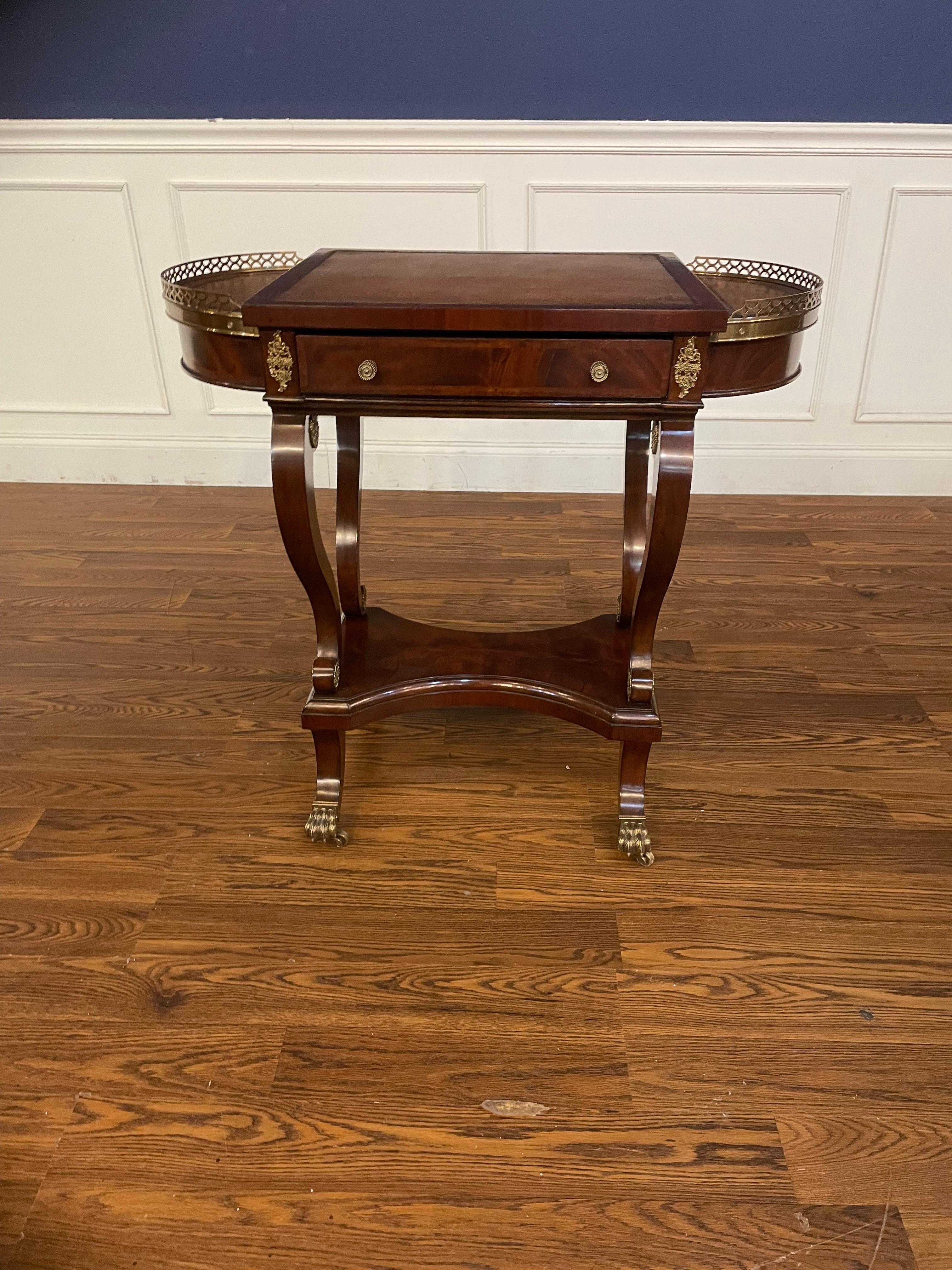 Contemporary Leighton Hall Traditional Mahogany Game Table - Showroom Sample  For Sale