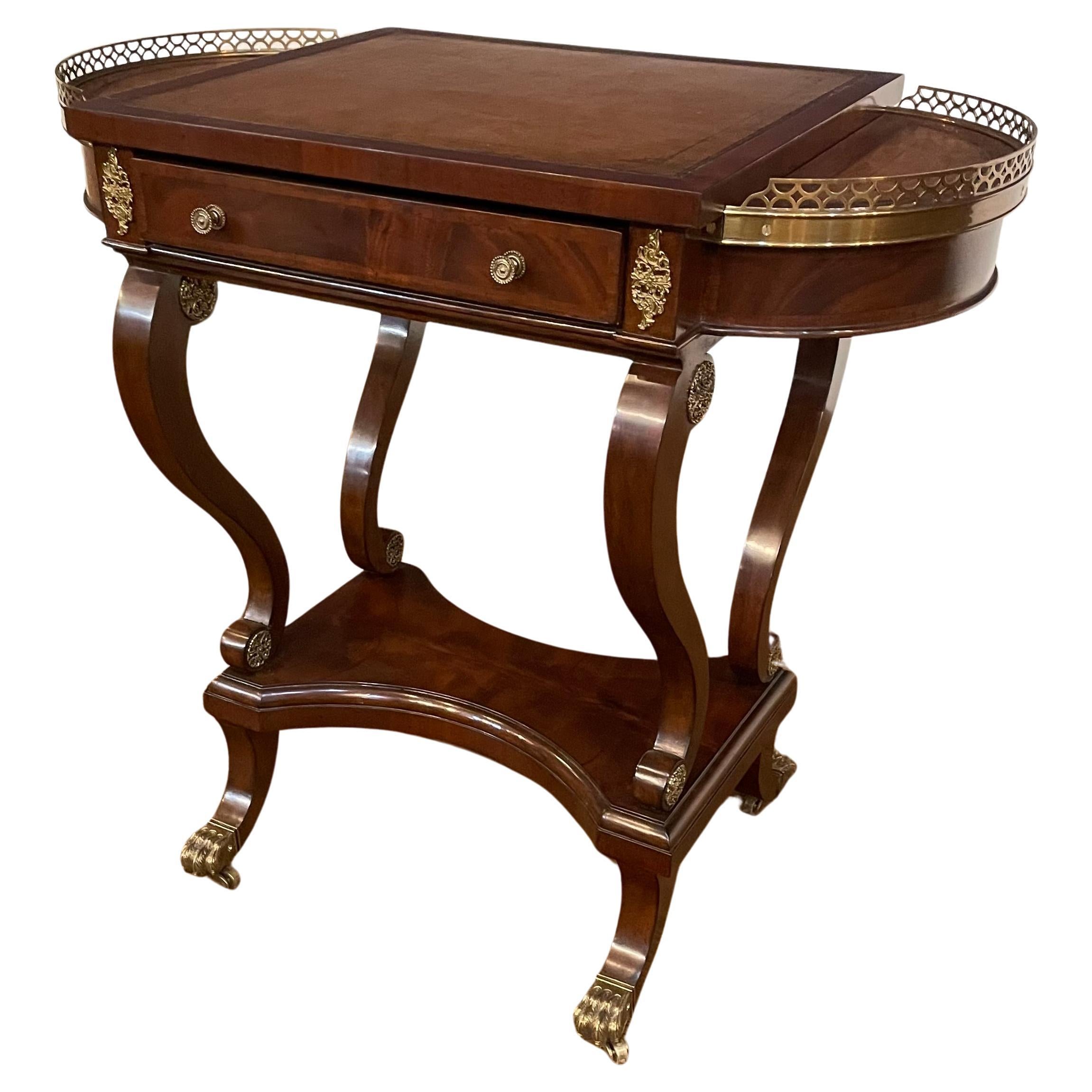 Leighton Hall Traditional Mahogany Game Table - Showroom Sample  For Sale