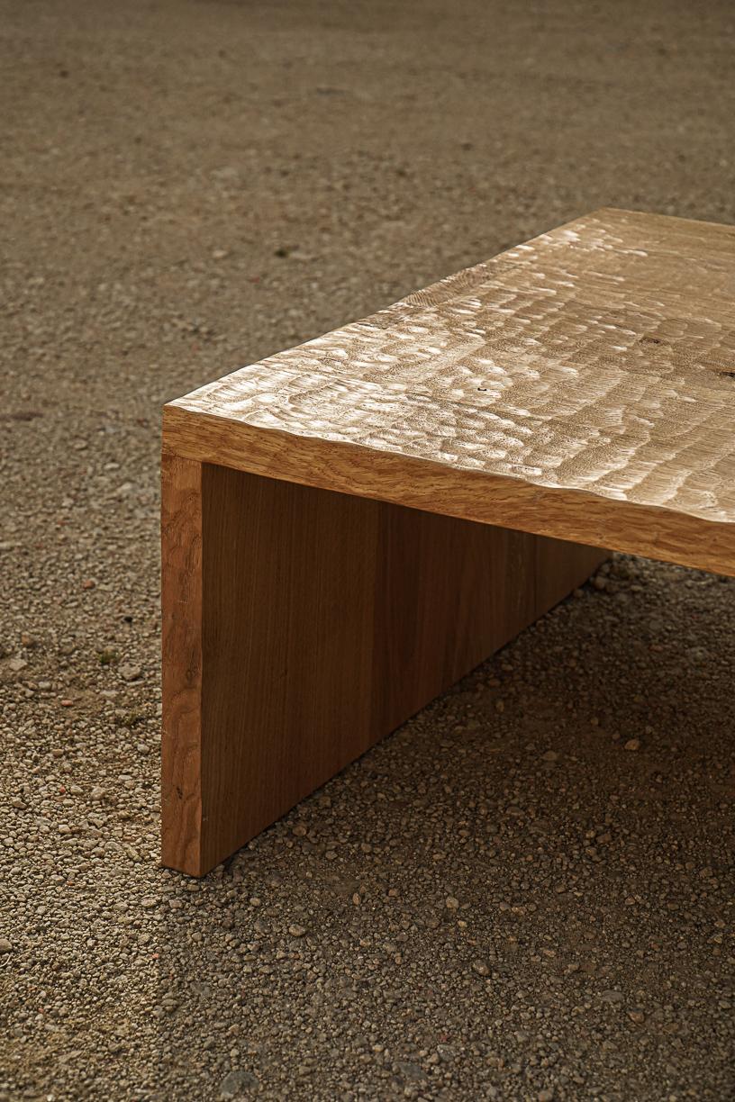 Leïka Oak Coffee Table by La Lune For Sale 4