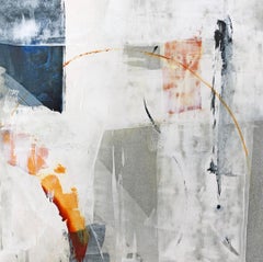 Bridges - contemporary original artwork abstract expressionism oil painting art