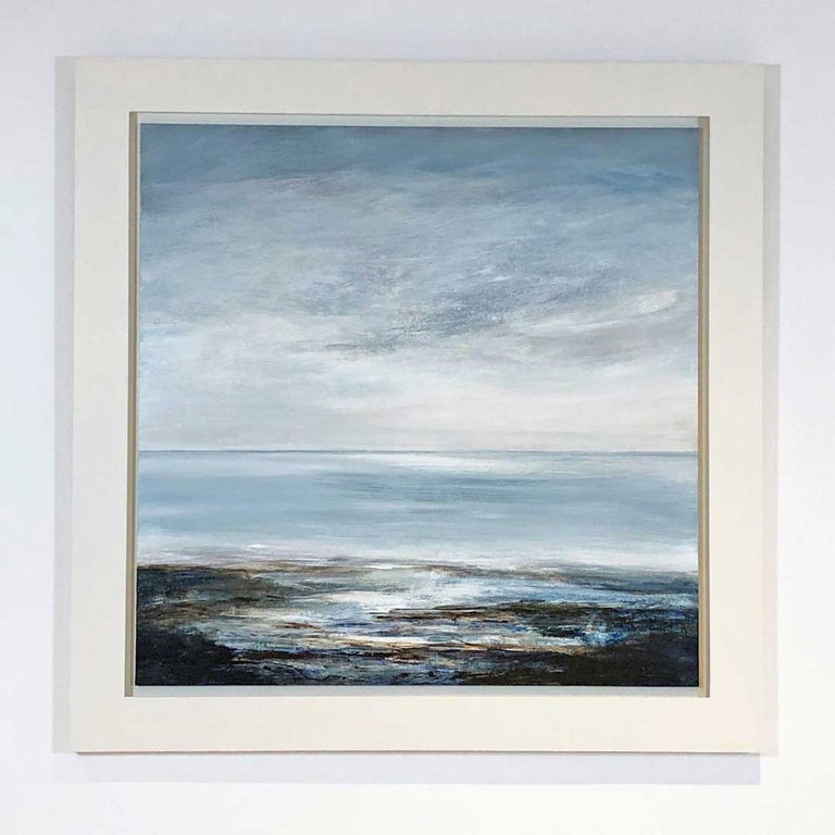 Leila Godden New Horizons Brooding British Seascape Acrylic Paint