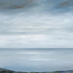 Tranquility - contemporary acrylic painting landscape coastline