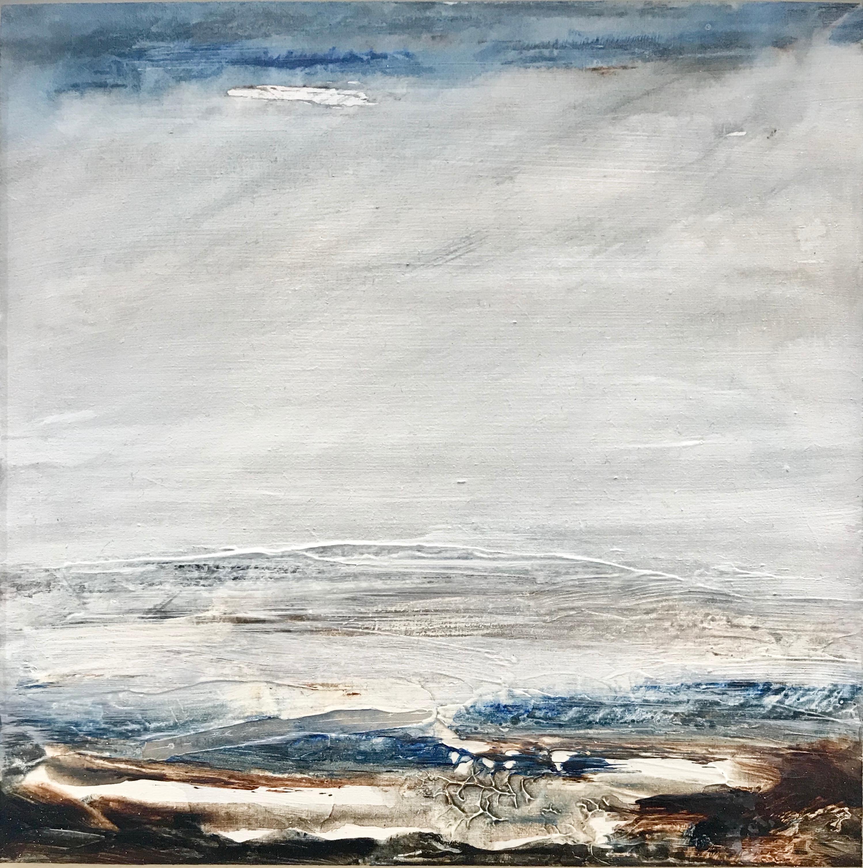 Tread Softly 209 - Abstract landscape beach sea painting Modern art nature vista