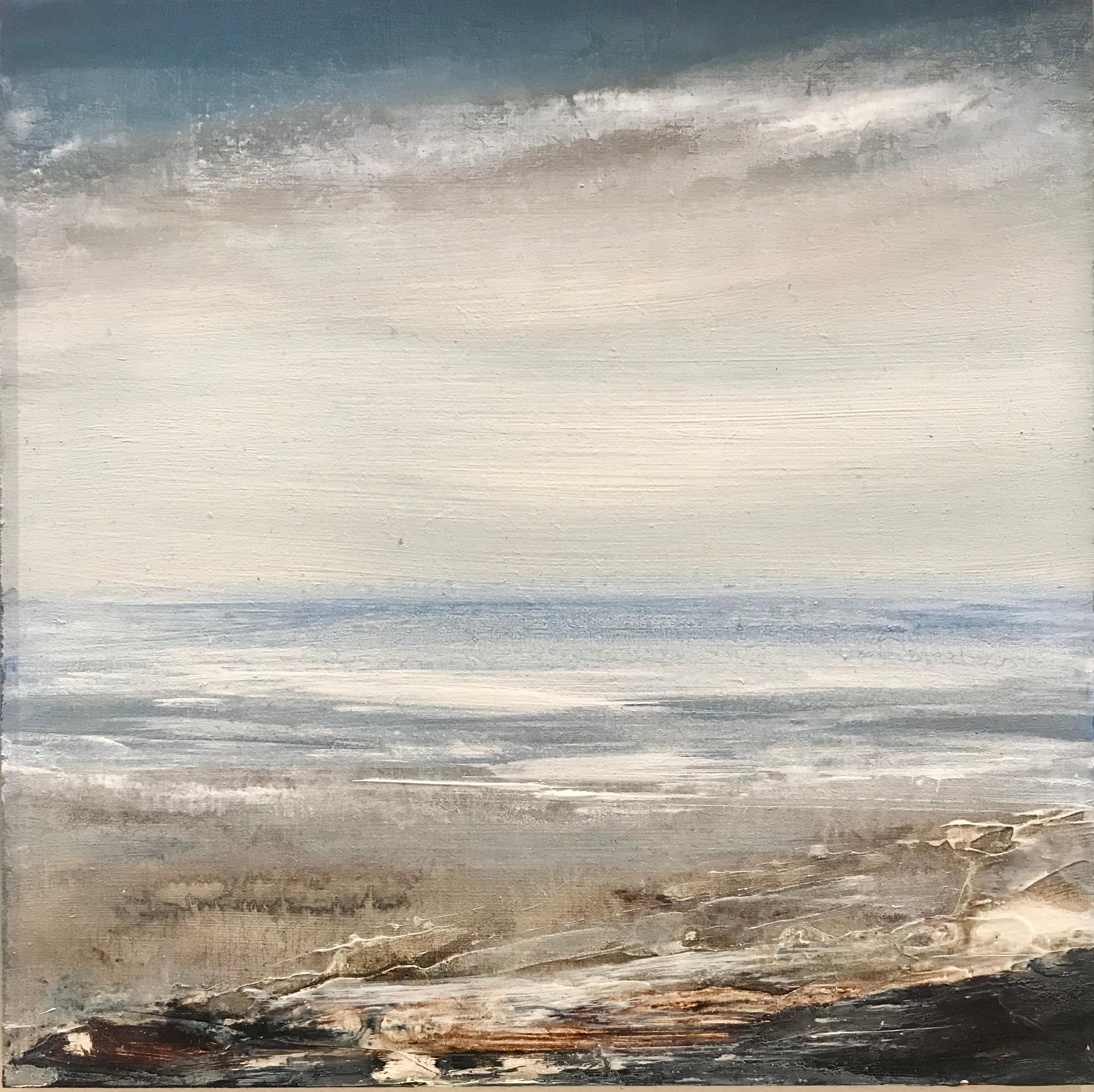 Tread Softly 210 -abstract coastal landscape sea acrylic painting contemporary