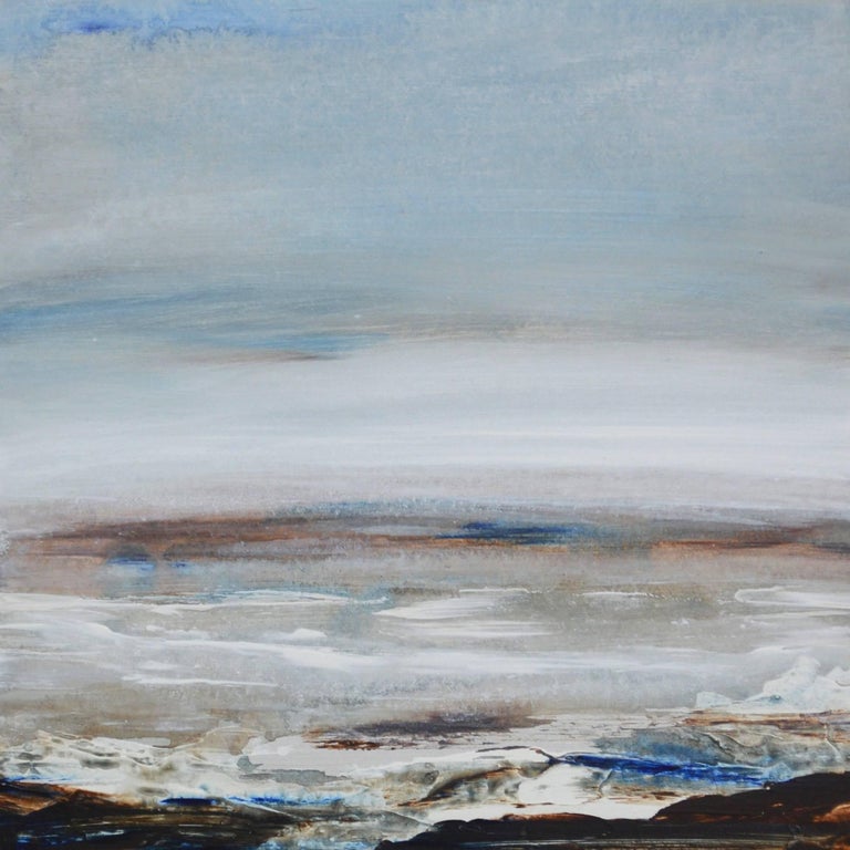 Leila Godden UA Abstract Painting - Tread Softly 211 - original landscape sea coastal artwork realism Contemporary 