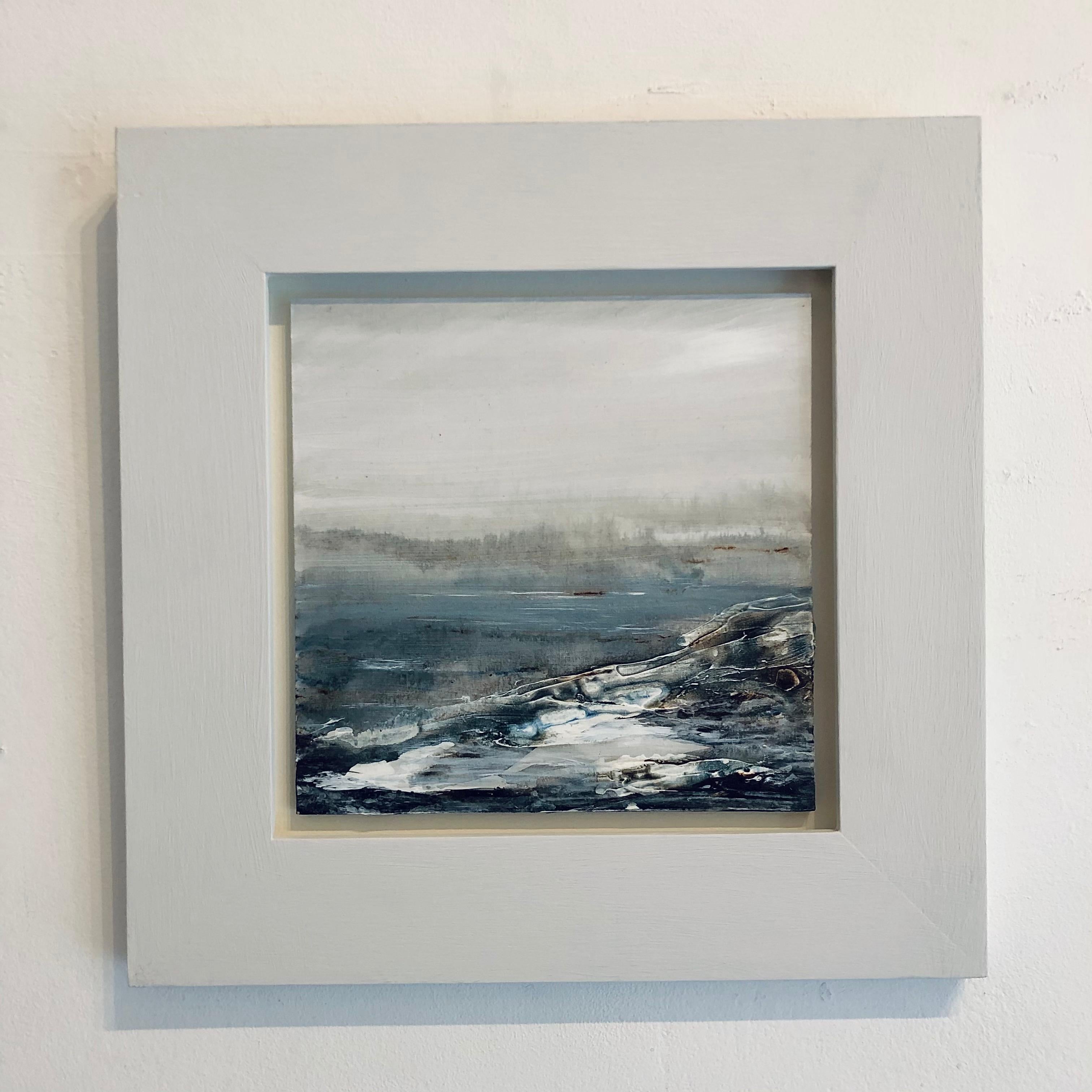 Tread Softly 213 - original landscape seascape coastal painting Contemporary Art - Painting by Leila Godden UA