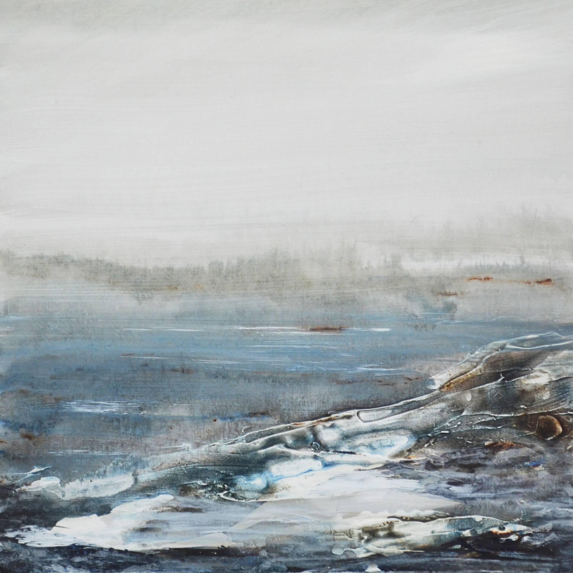 Leila Godden UA Landscape Painting - Tread Softly 213 - original landscape seascape coastal painting Contemporary Art