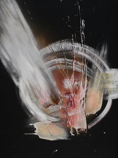 "Abstract Composition VII" Abstract Painting 47" x 21" inch by Leila Izzet