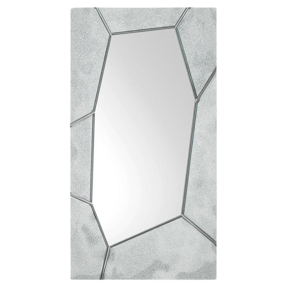 Miroir Leila en verre argenté en vente