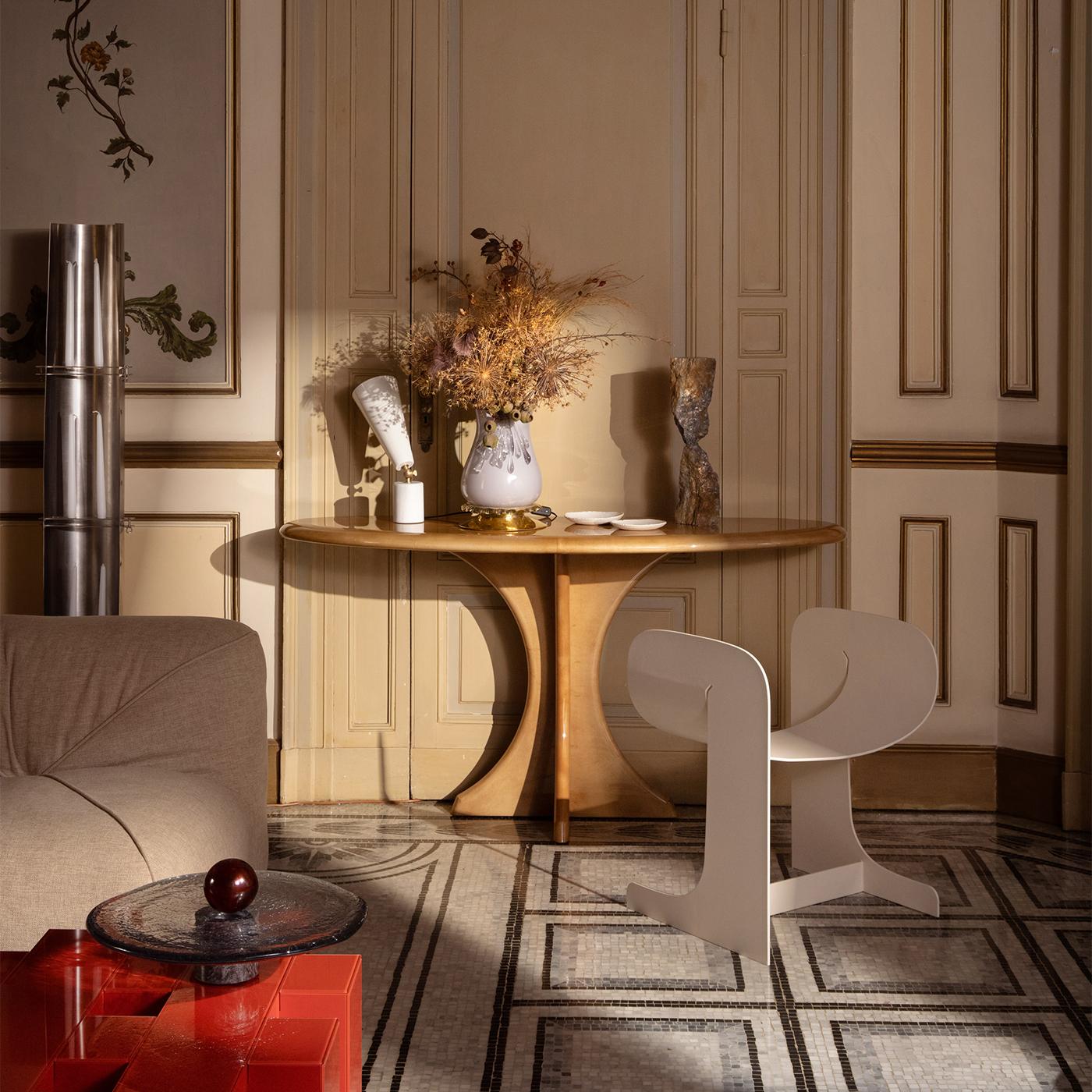 Textile Leisure Beige Armchair by Ghidini 1961 For Sale