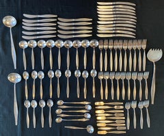 "Leisure" Flatware Designed by George Nelson For Carvel Hall 85 Piece Set