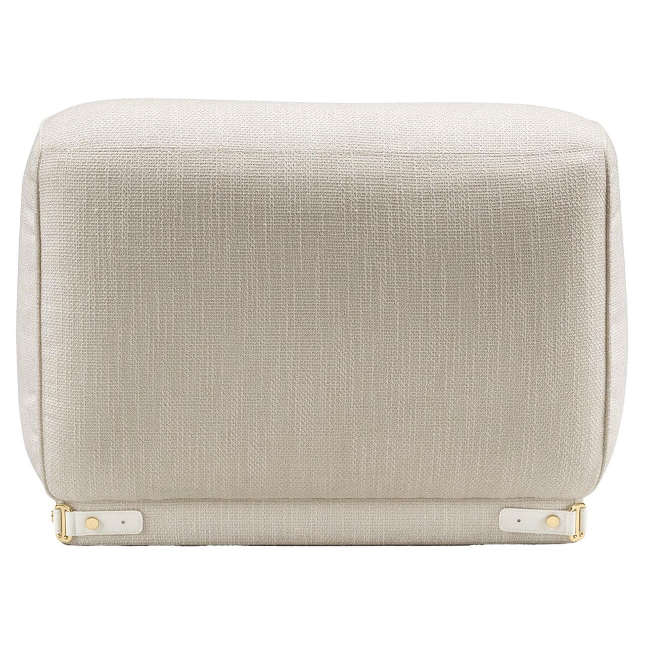 Leisure White Ottoman by Ghidini 1961
