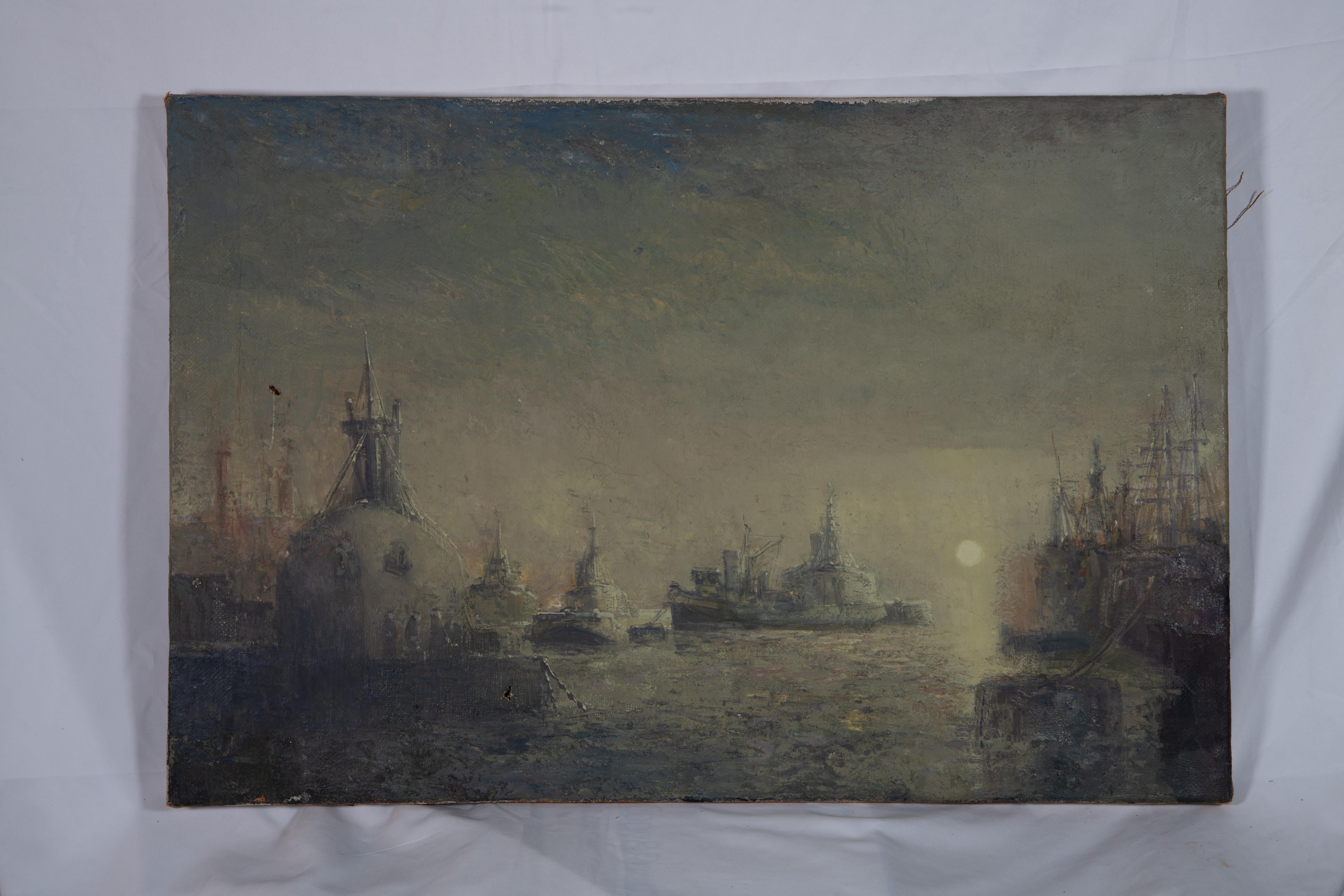 Leith Harbour von Geoffrey Roper (Englisch) im Angebot