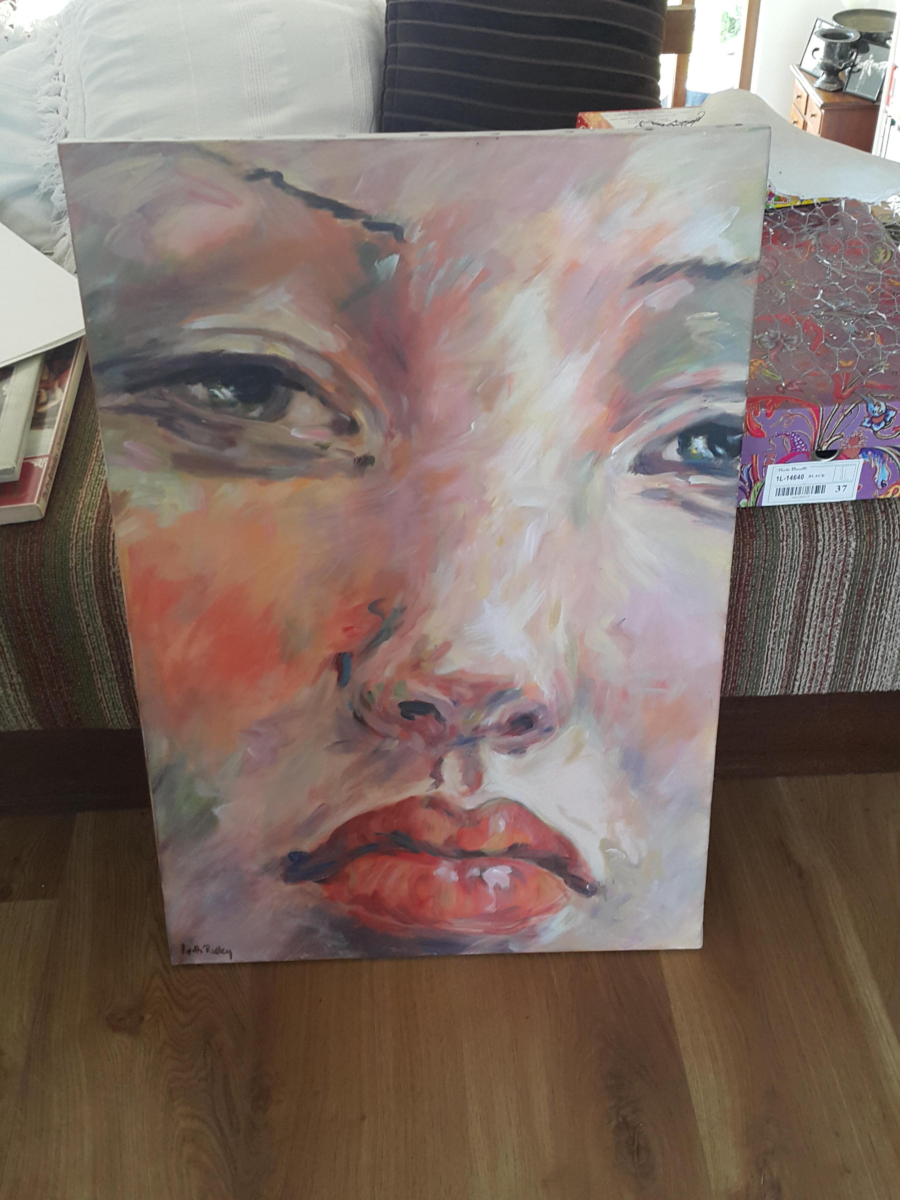 Face Of My Muse – Painting von Leith Ridley