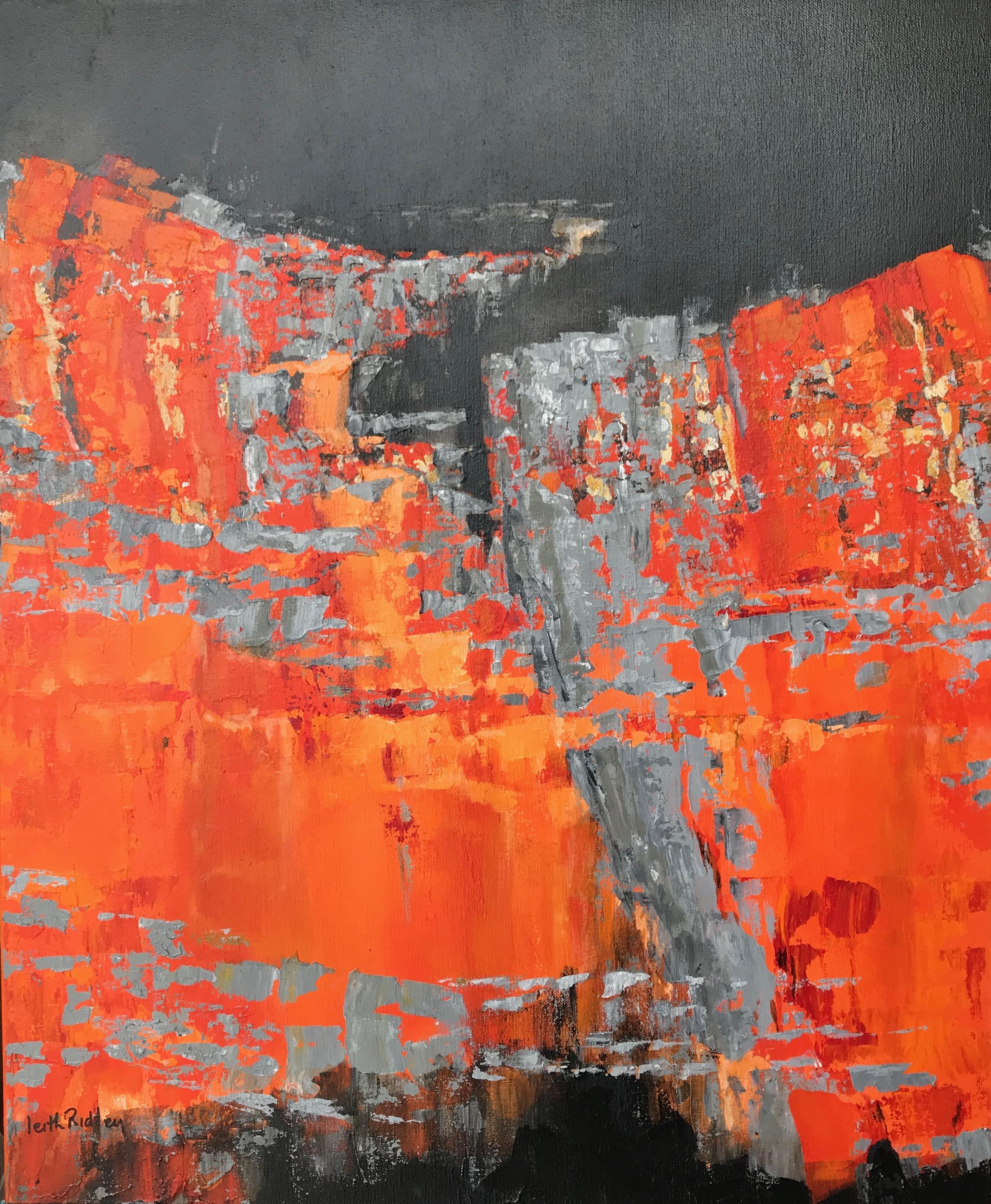 Leith Ridley Abstract Painting - Hot Planet  1 Serie