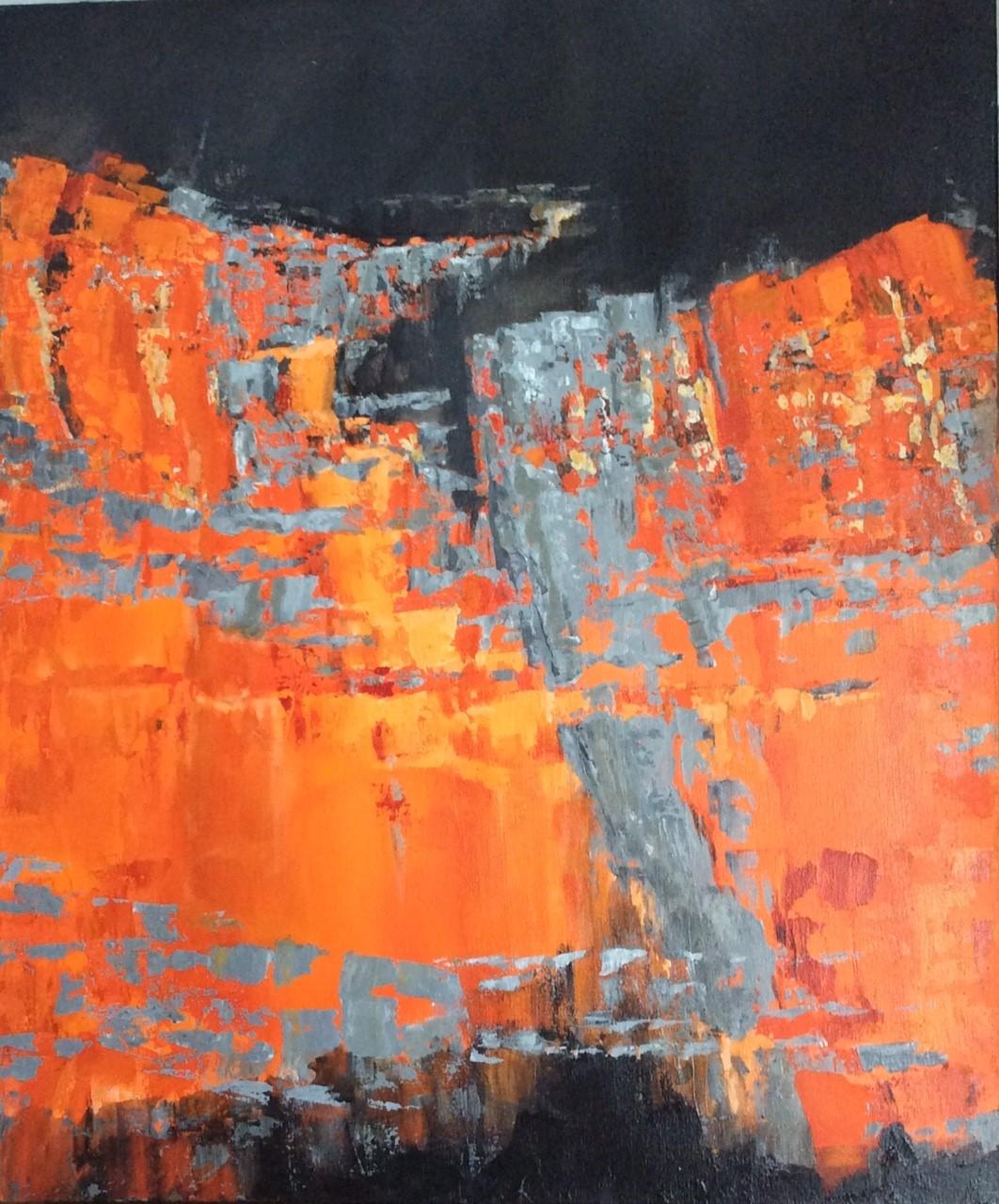 Leith Ridley Abstract Painting - Hot Planet  1 Serie