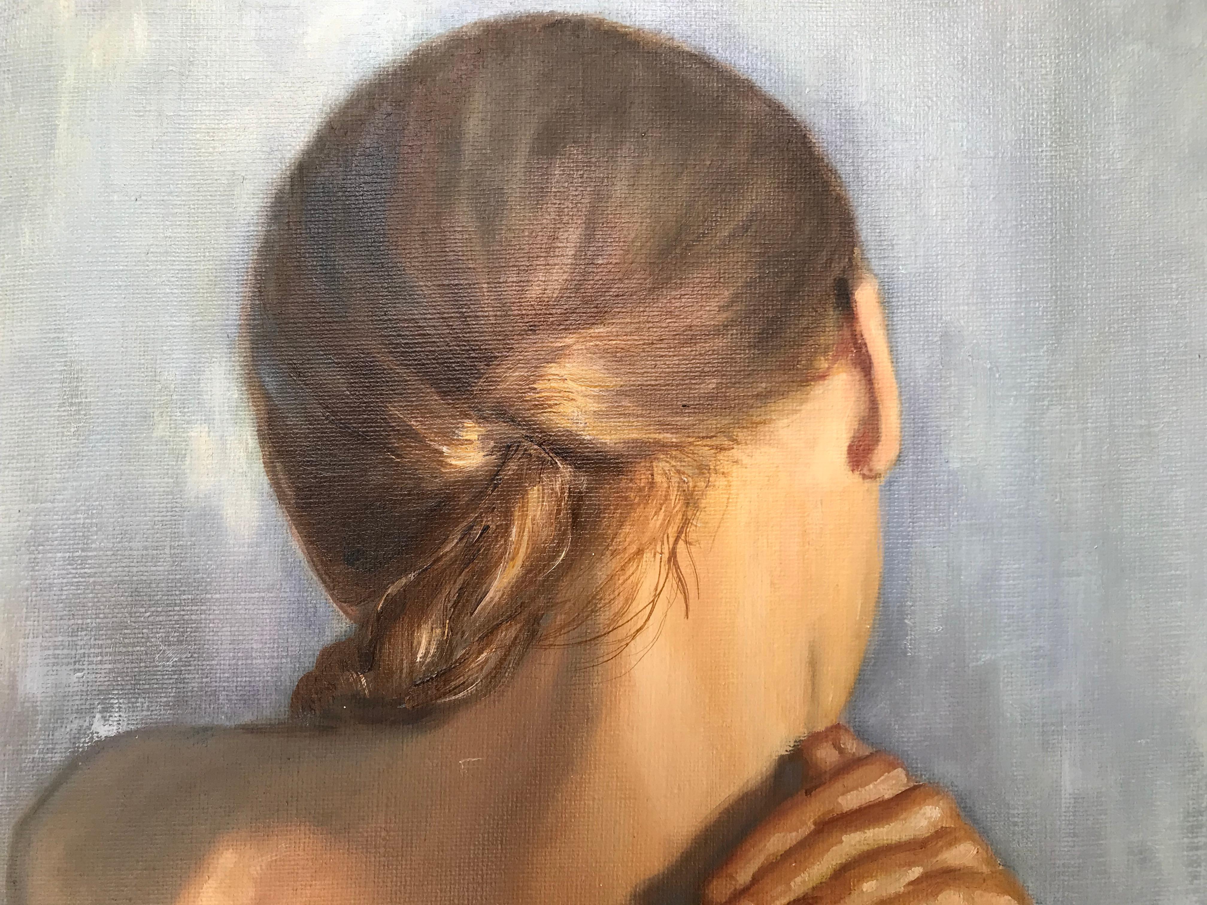 The Neck - Romantic Painting by Leith Ridley