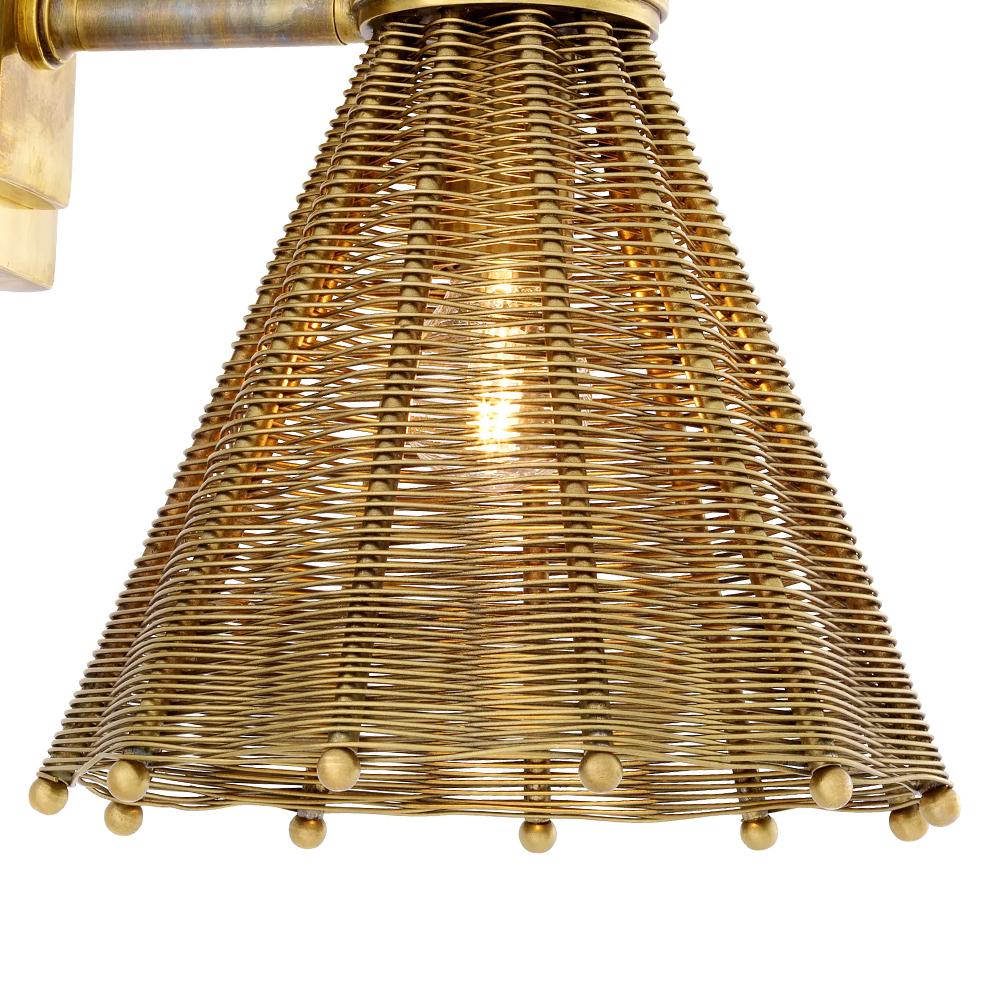 Lámpara de pared de latón Leiti Latón en venta