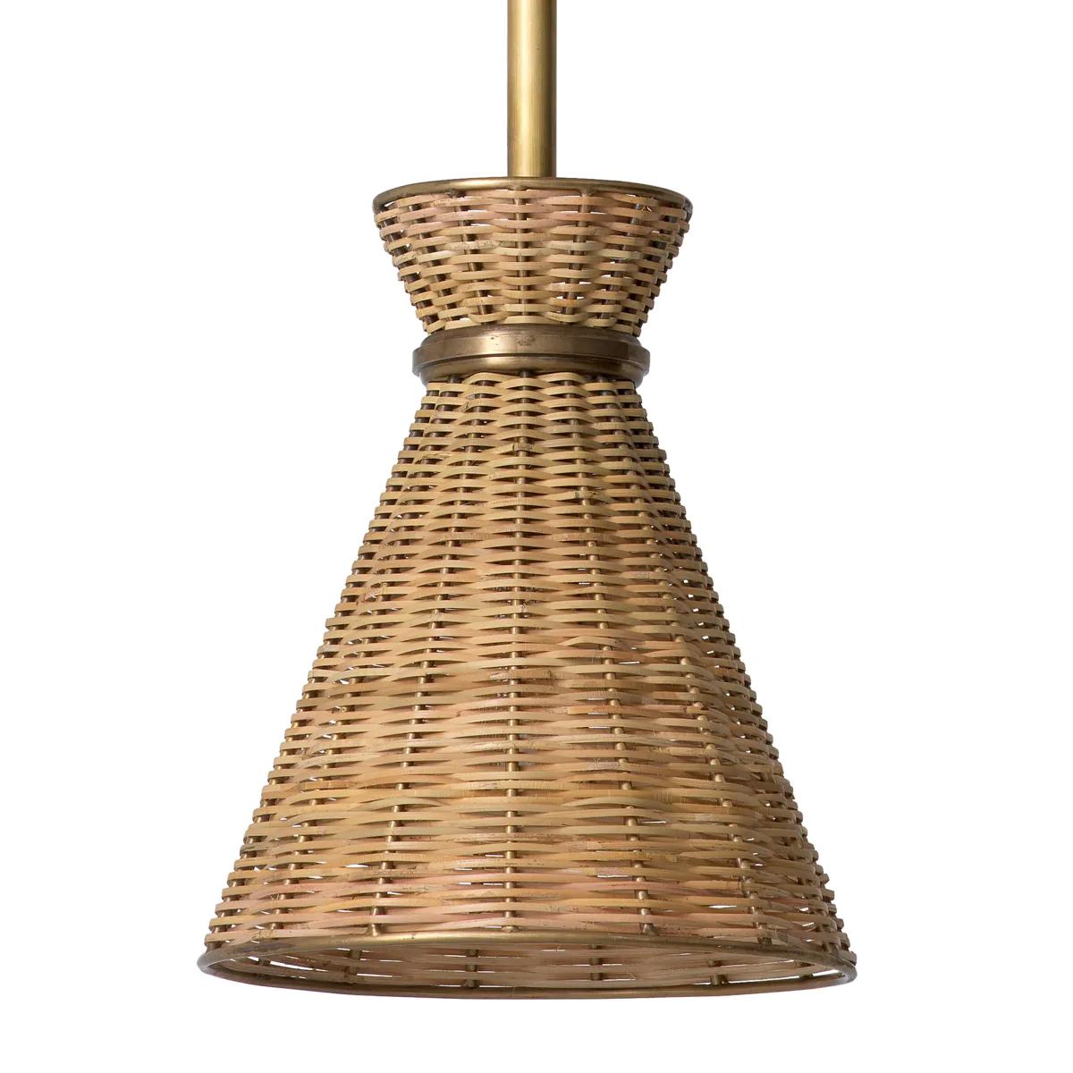 Indiano Sospensione Leiti in rattan in vendita