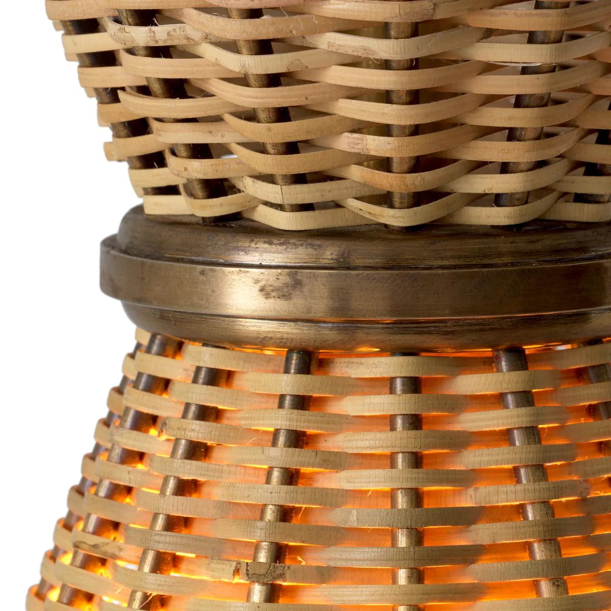 XXI secolo e contemporaneo Sospensione Leiti in rattan in vendita