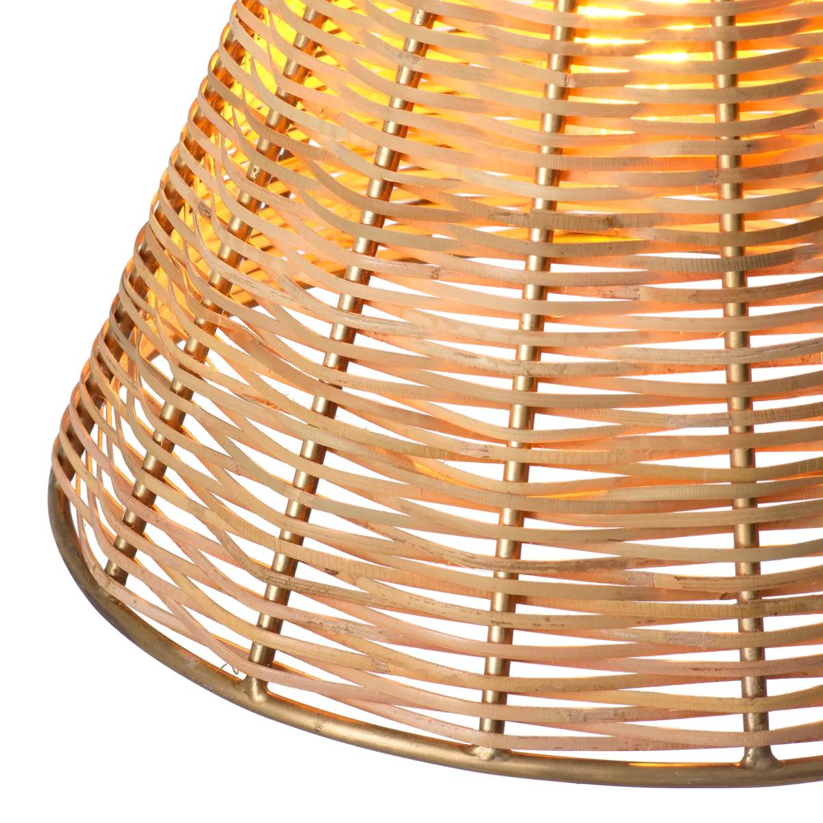 Ottone Sospensione Leiti in rattan in vendita