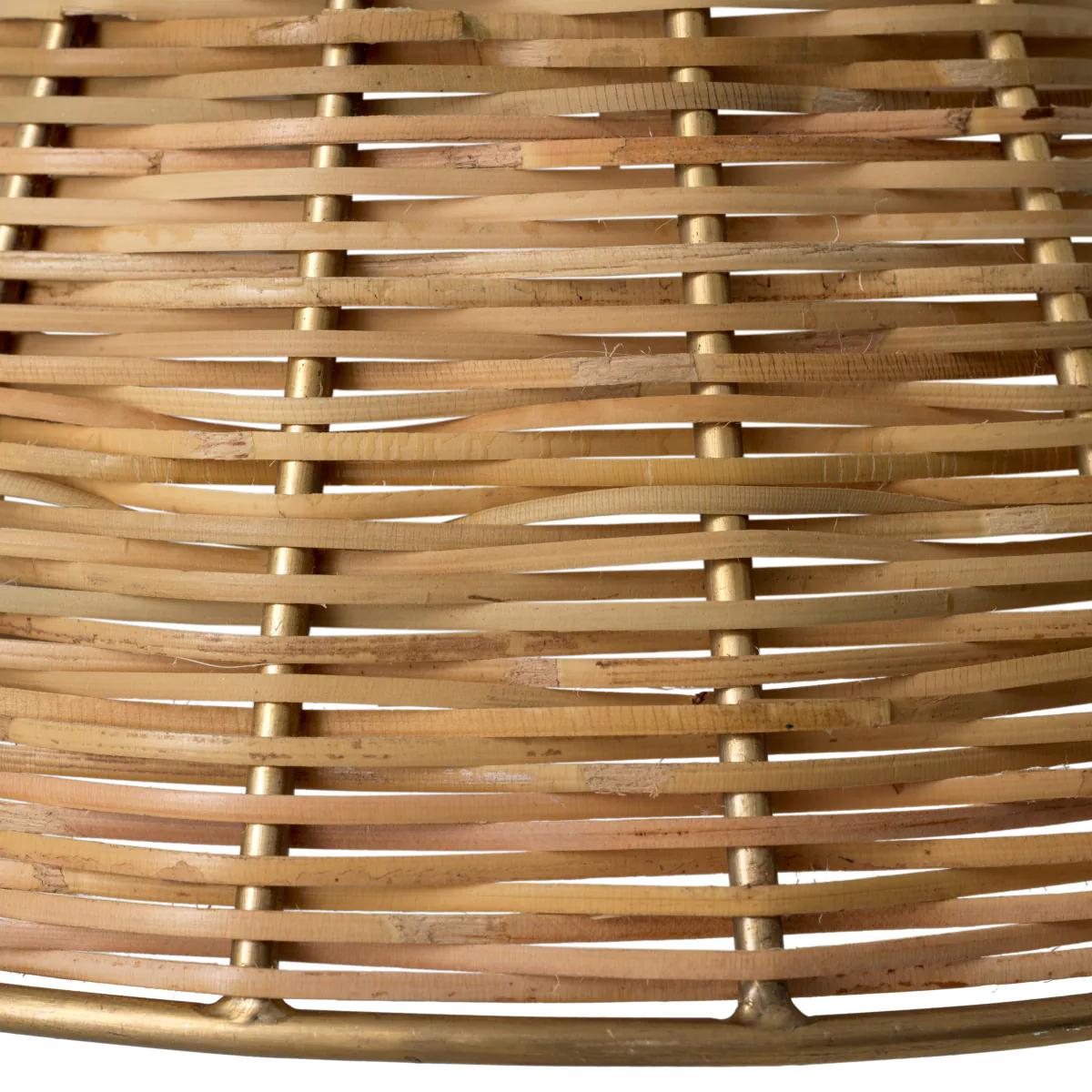 Sospensione Leiti in rattan in vendita 1