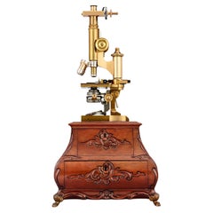 Leitz Brass Compound Microscope