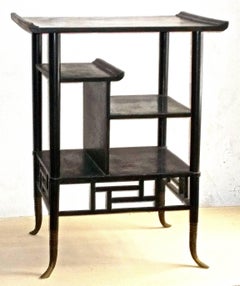 Lejambre Aesthetic Movement Japanese Ebonized Etagere, Philadelphia, circa 1880